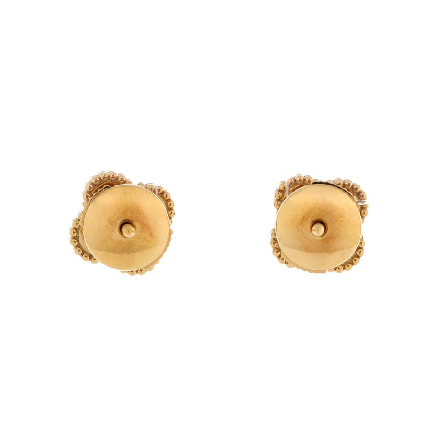 Van Cleef & Arpels Sweet Alhambra Stud Earrings Size ONE SIZE - 3 Thumbnail