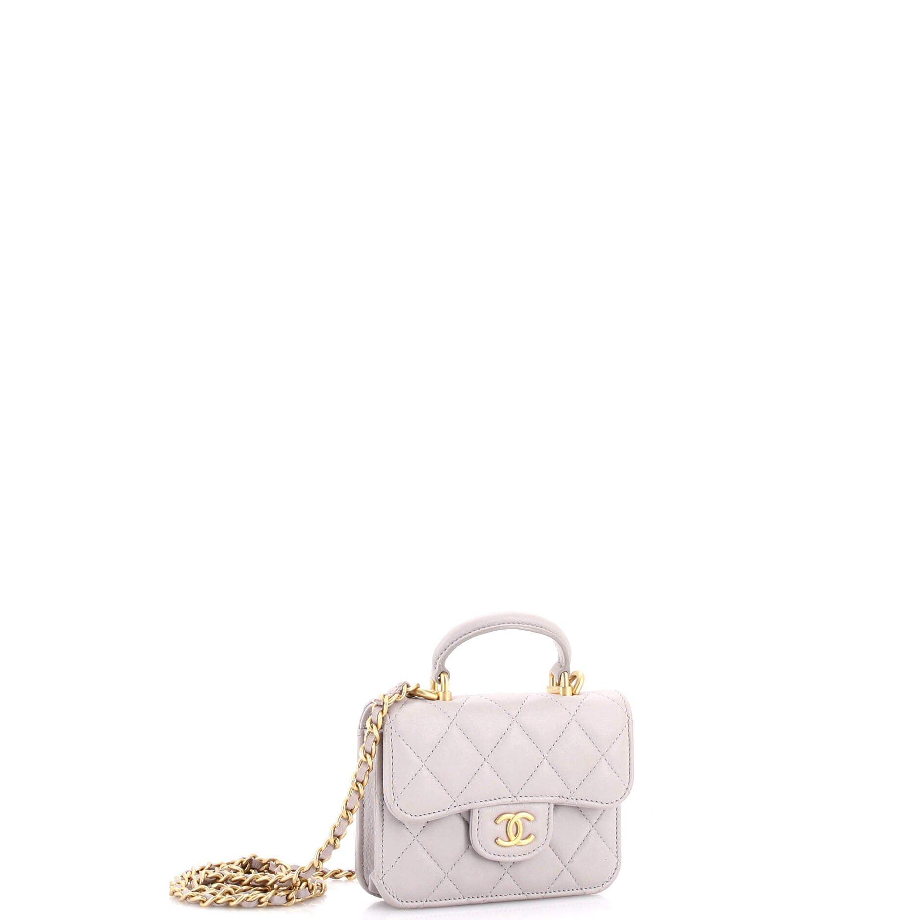 Chanel Top Handle Flap Coin Purse with Chain Size ONE SIZE - 2 Thumbnail