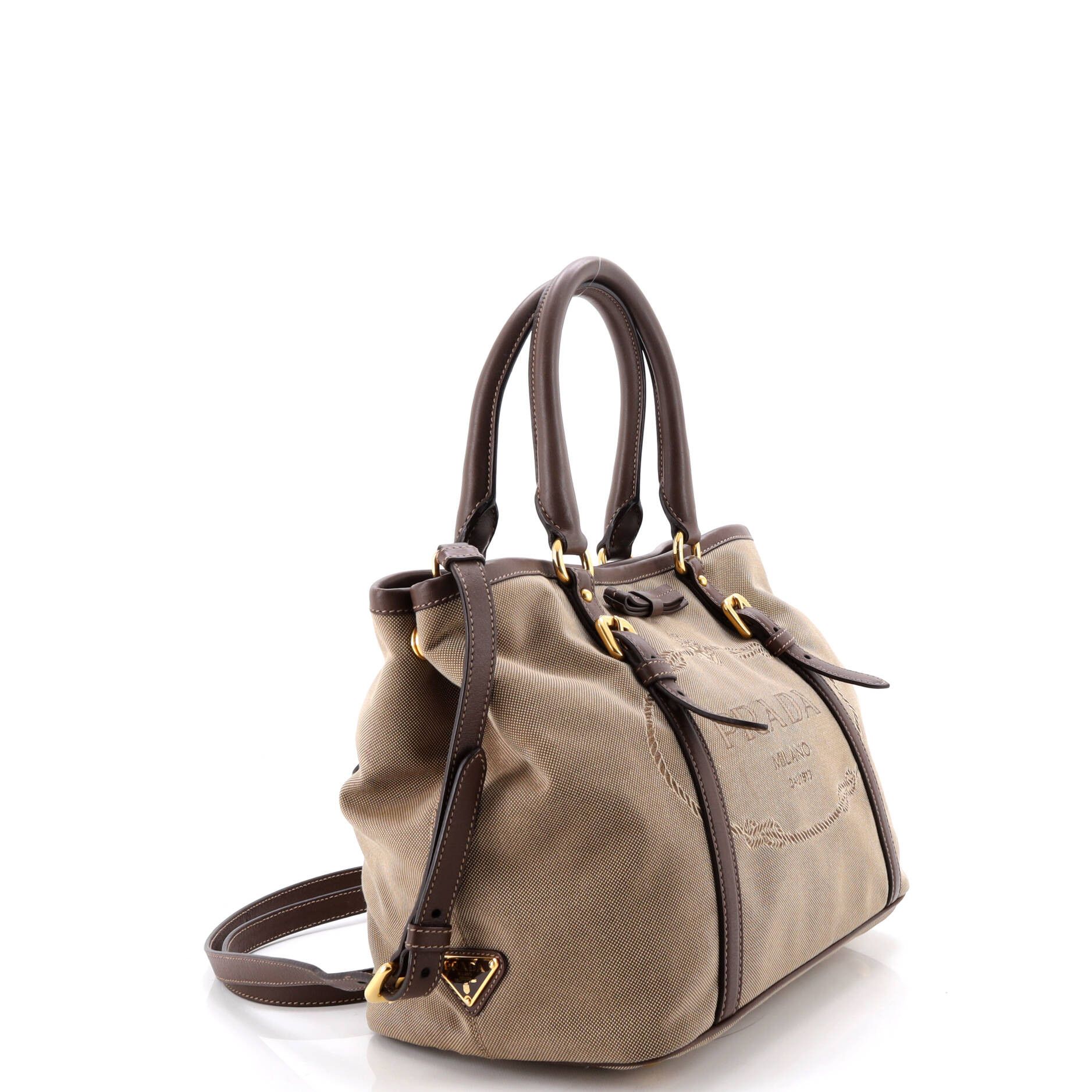 Prada Logo Convertible Tote Size ONE SIZE - 2 Thumbnail