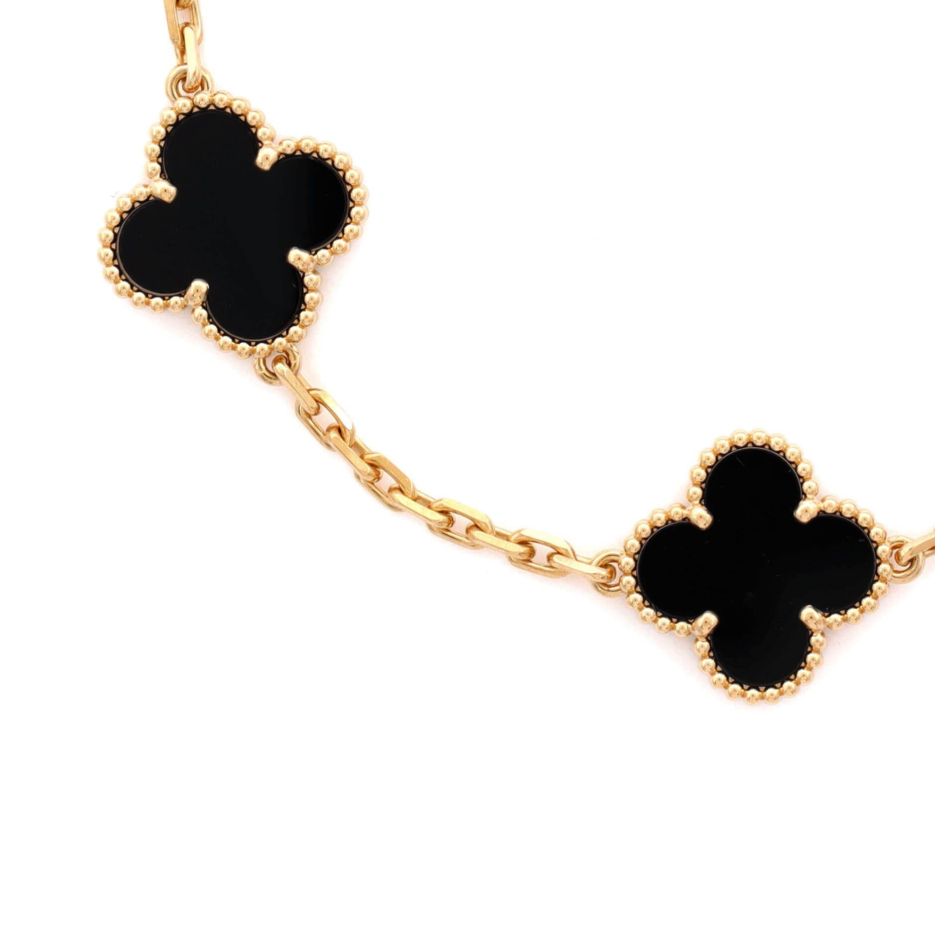 Van Cleef & Arpels Vintage Alhambra 5 Motifs Bracelet Size ONE SIZE - 2 Thumbnail