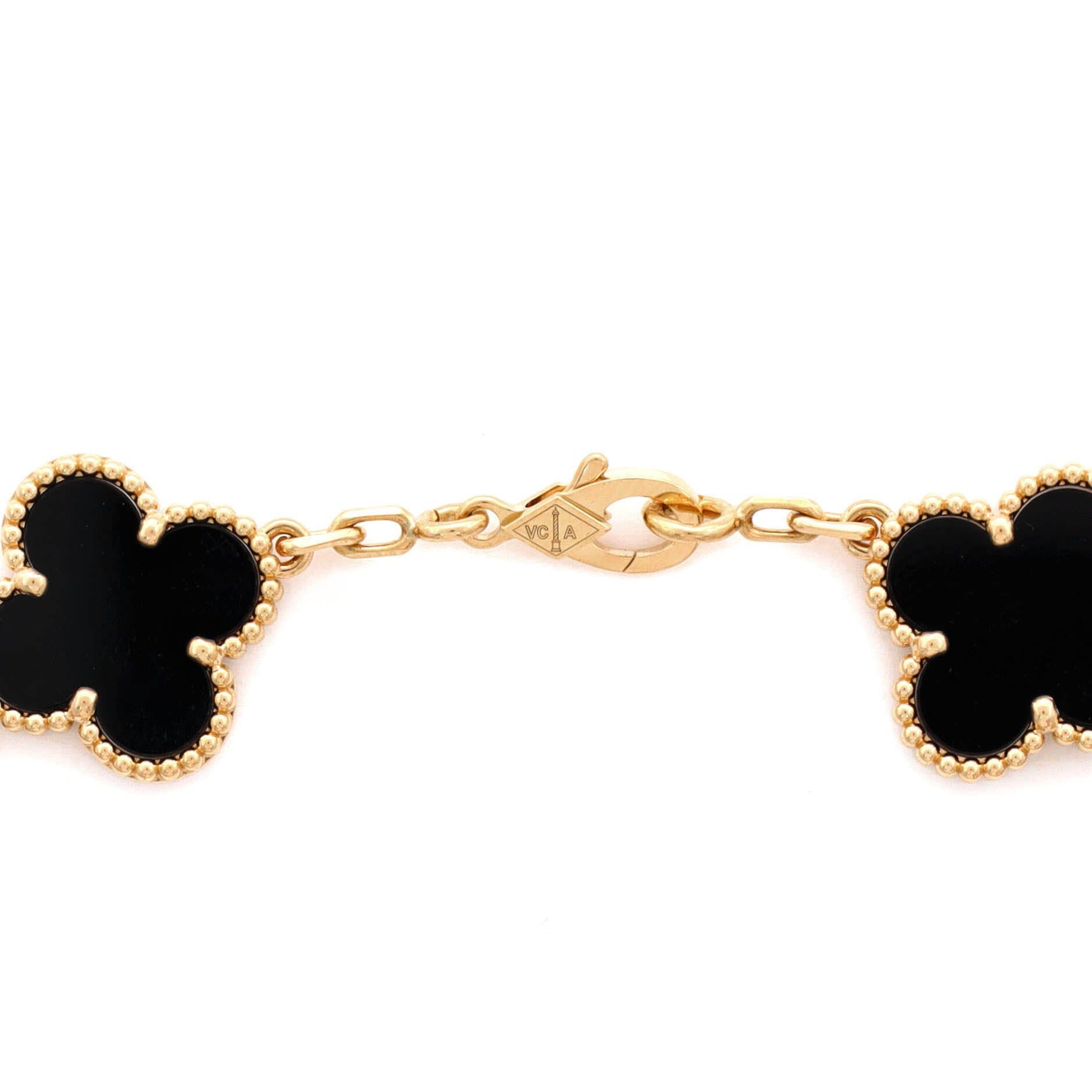 Van Cleef & Arpels Vintage Alhambra 5 Motifs Bracelet Size ONE SIZE - 3 Thumbnail