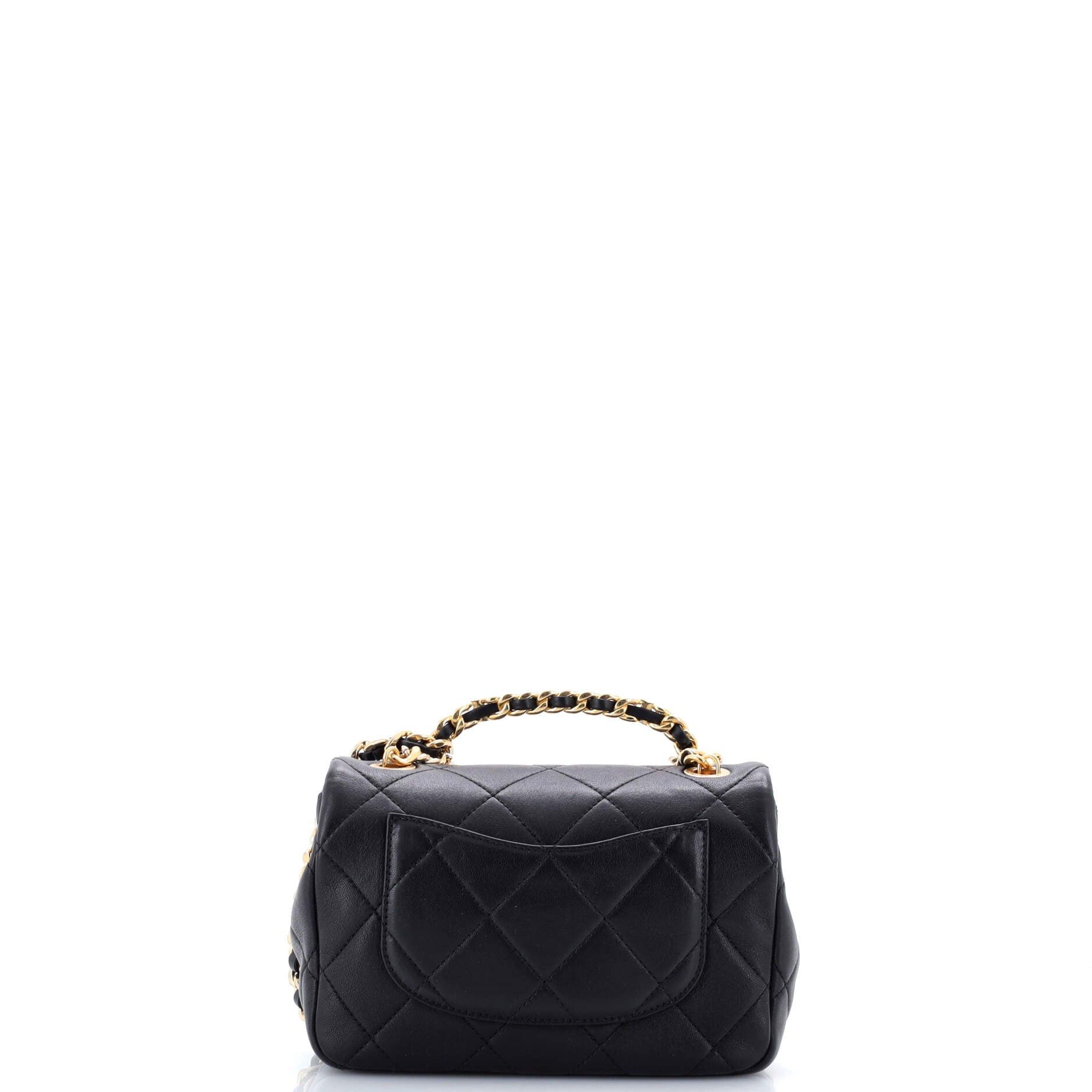 Chanel Oval Logo Chain Handle Flap Bag Size ONE SIZE - 3 Thumbnail