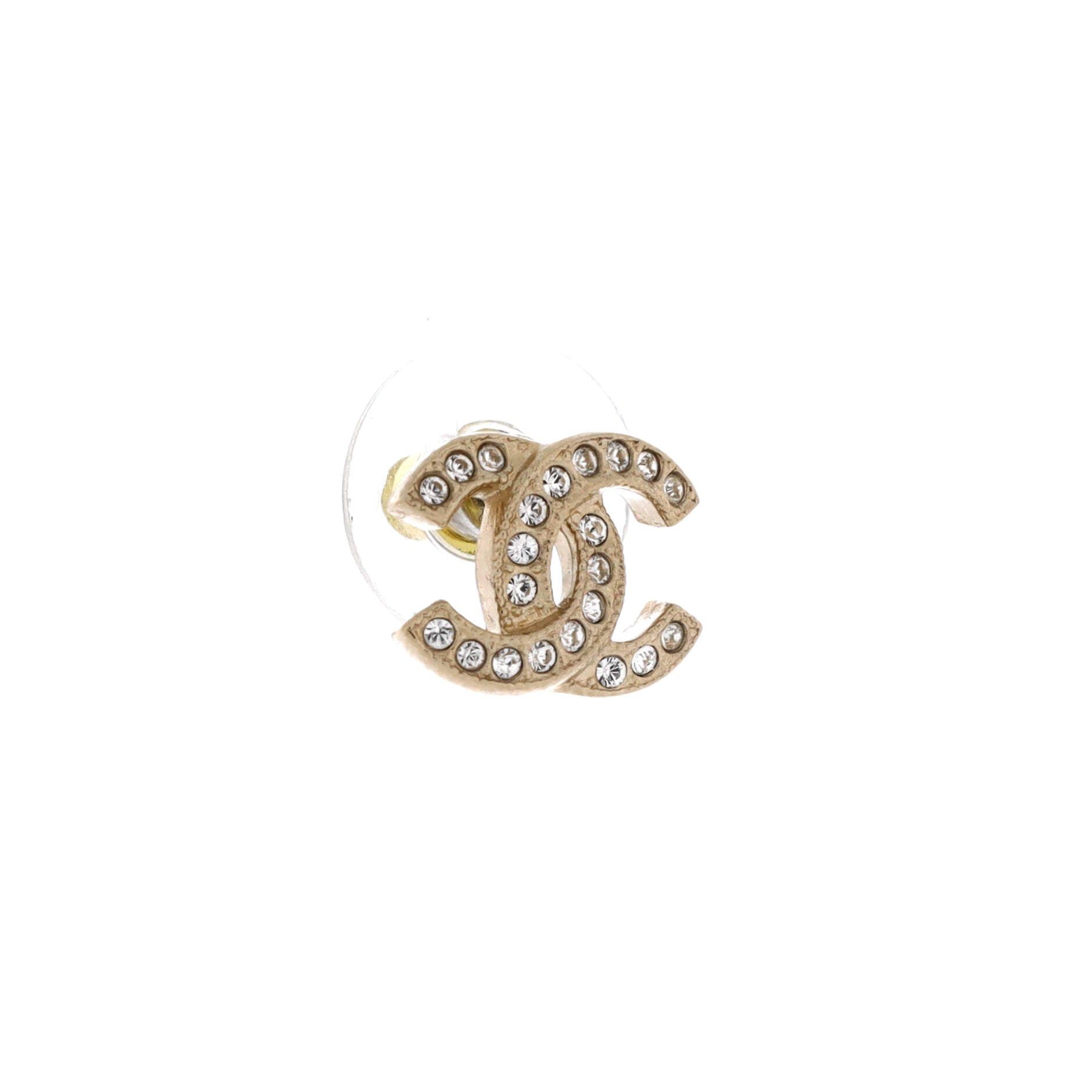 Chanel CC Stud Earrings Size ONE SIZE - 2 Thumbnail