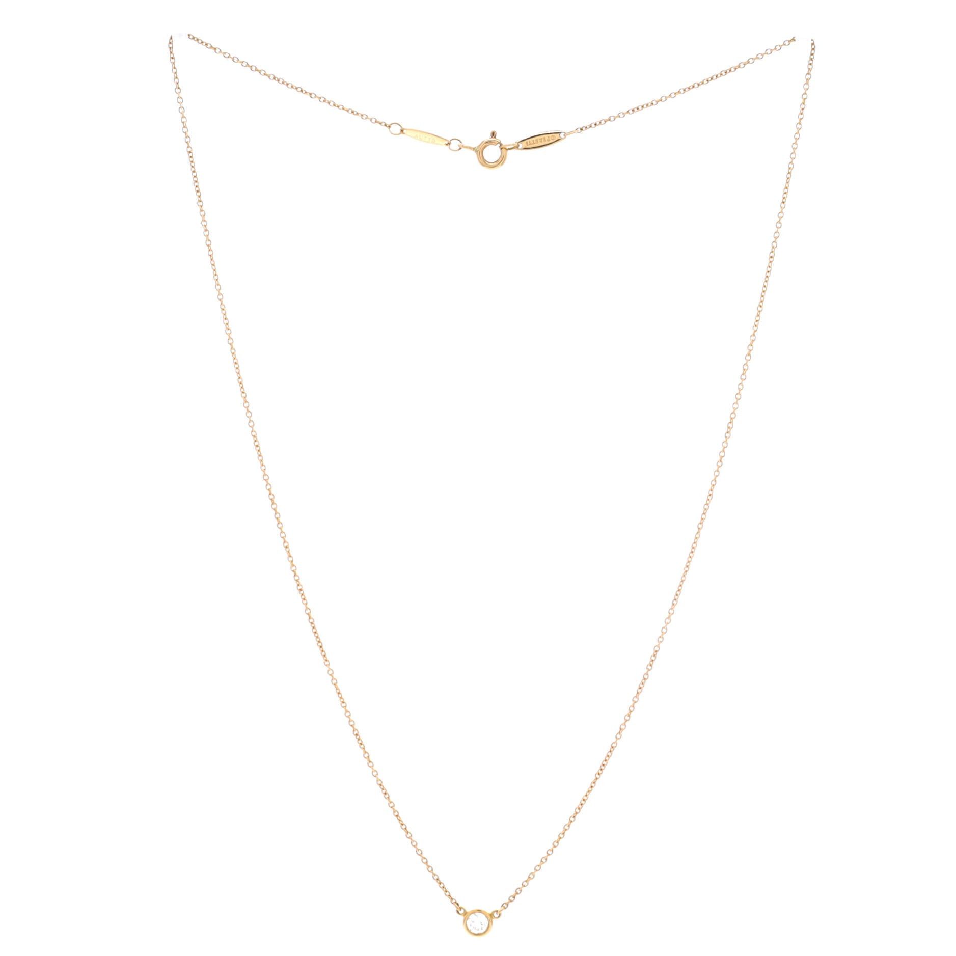 Tiffany & Co. Elsa Peretti Diamonds By The Yard Pendant Necklace Size ONE SIZE - 2 Thumbnail