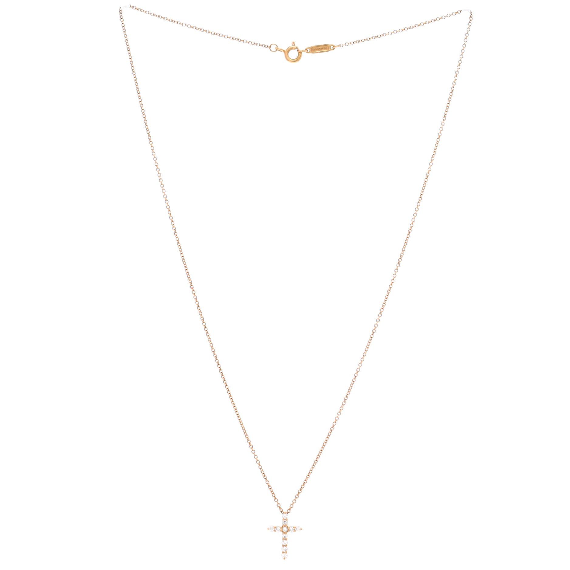 Tiffany & Co. Cross Pendant Necklace Size ONE SIZE - 2 Thumbnail
