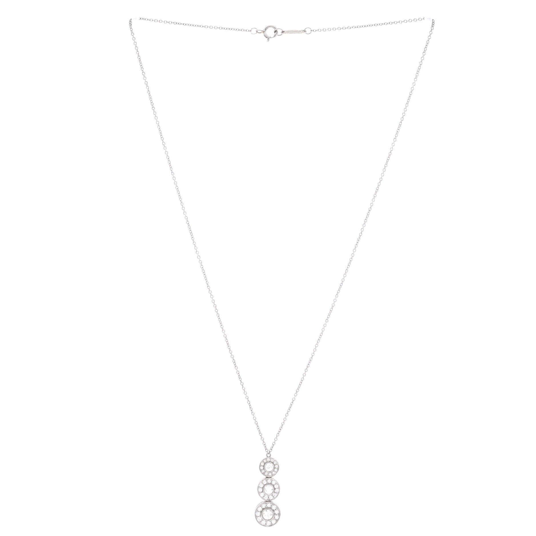 Tiffany & Co. Triple Circlet Pendant Necklace Size ONE SIZE - 2 Thumbnail
