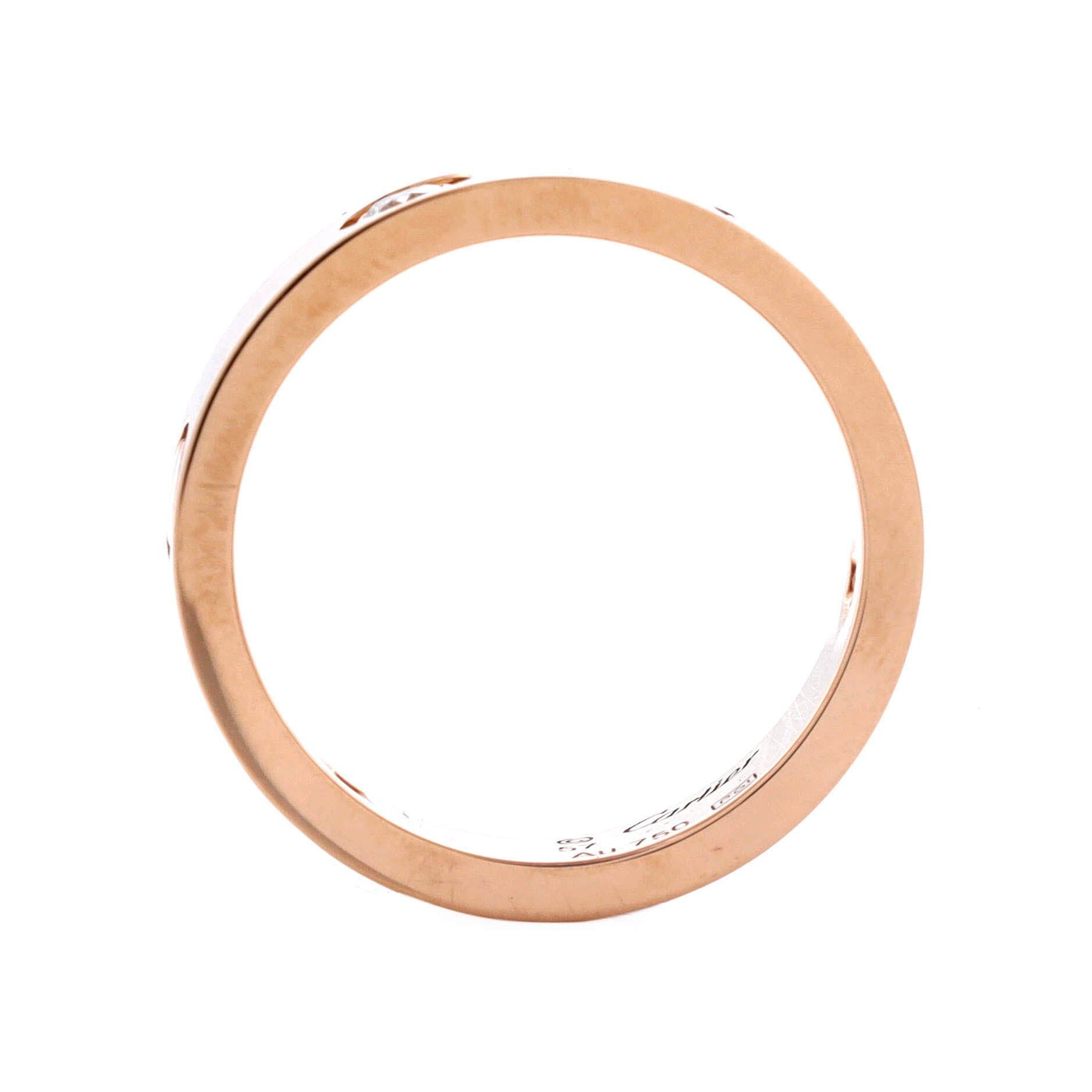 Cartier Love 3 Diamonds Band Ring Size ONE SIZE - 2 Thumbnail