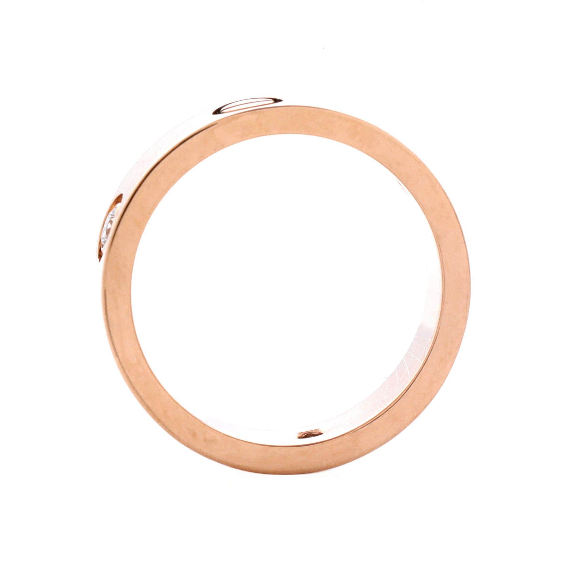 Cartier Love 3 Diamonds Band Ring Size ONE SIZE - 2 Thumbnail