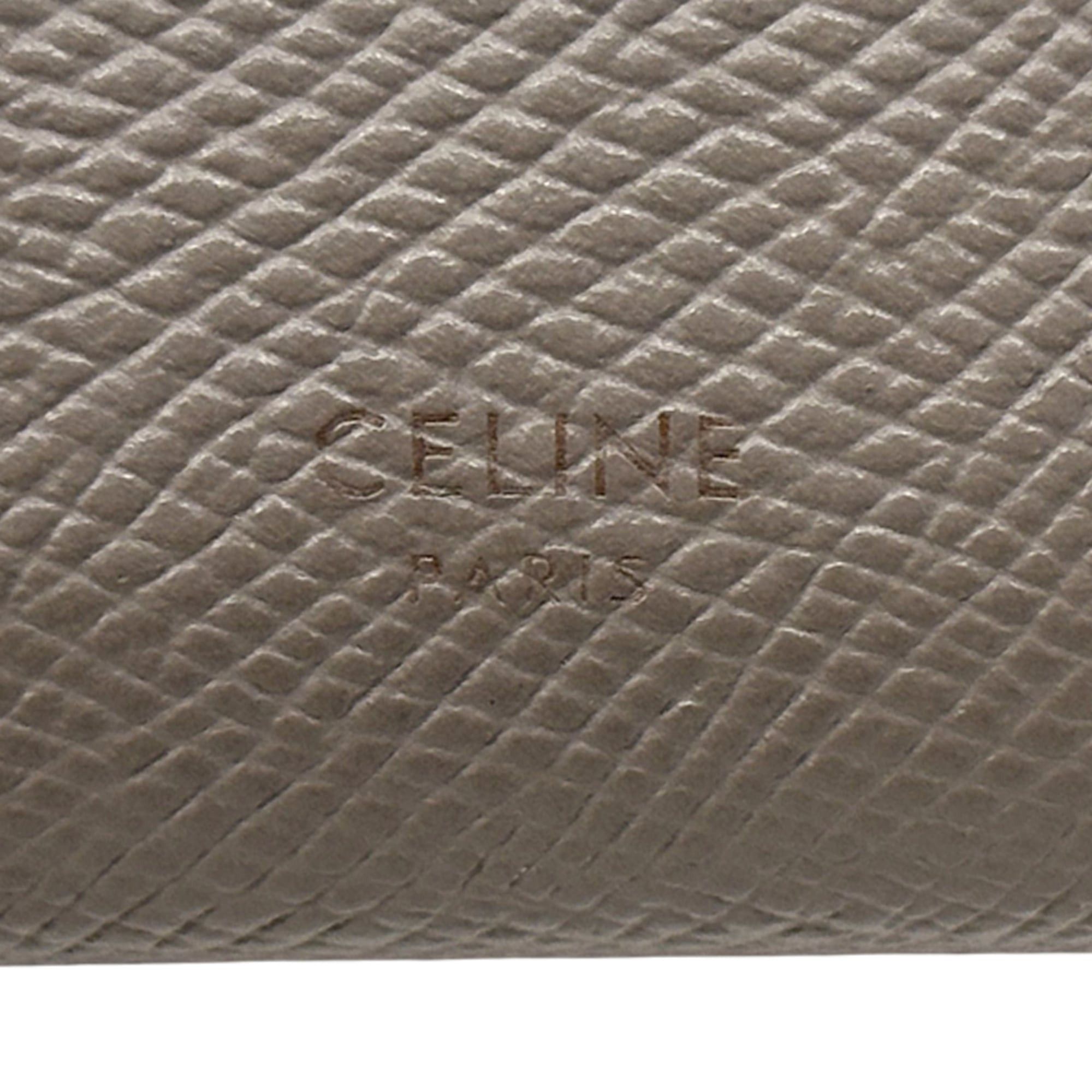 Celine Celine Women's Tri-fold Wallet, Leather, Small Gray, Mini Wallet Size ONE SIZE - 7 Thumbnail