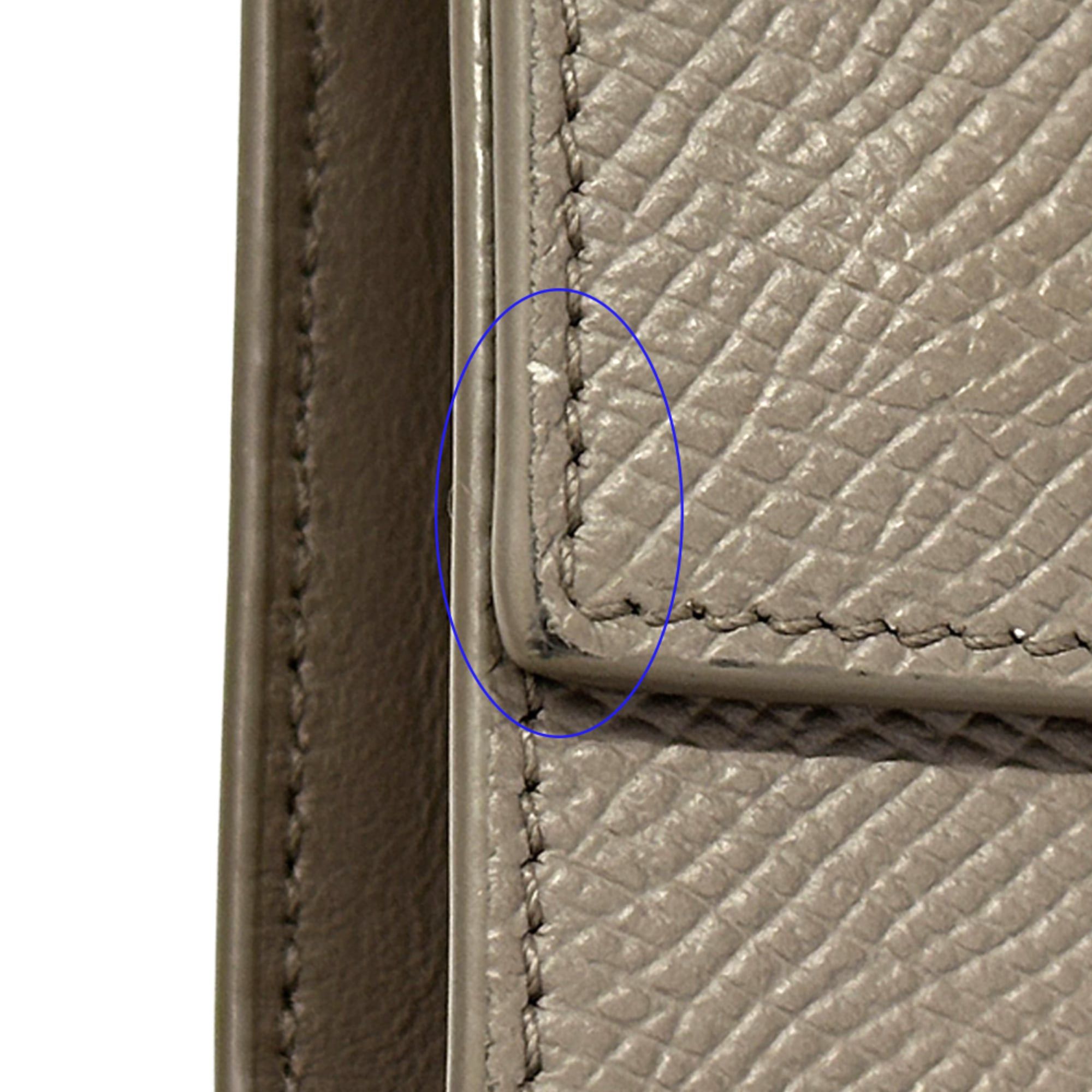 Celine Celine Women's Tri-fold Wallet, Leather, Small Gray, Mini Wallet Size ONE SIZE - 10 Thumbnail