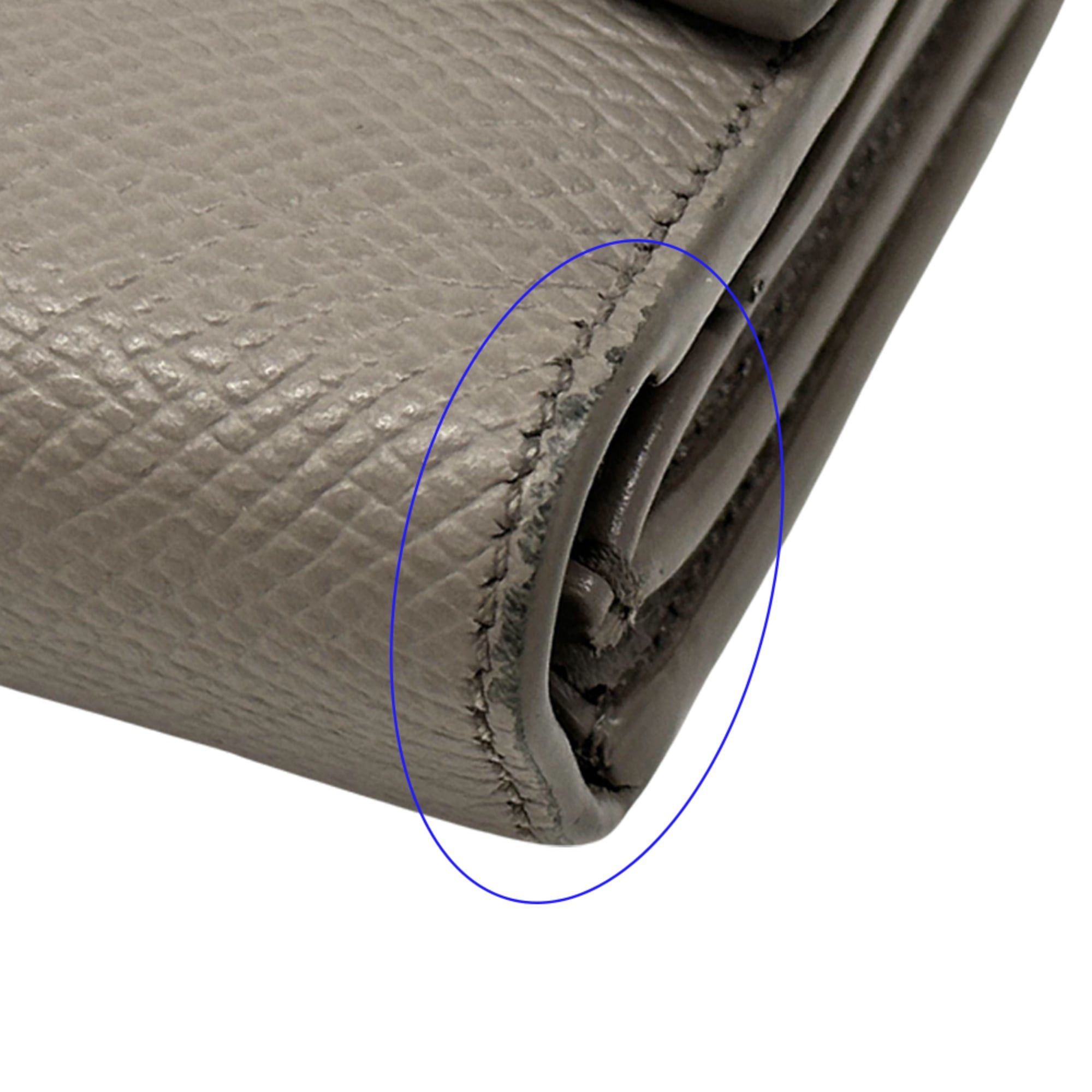 Celine Celine Women's Tri-fold Wallet, Leather, Small Gray, Mini Wallet Size ONE SIZE - 9 Thumbnail