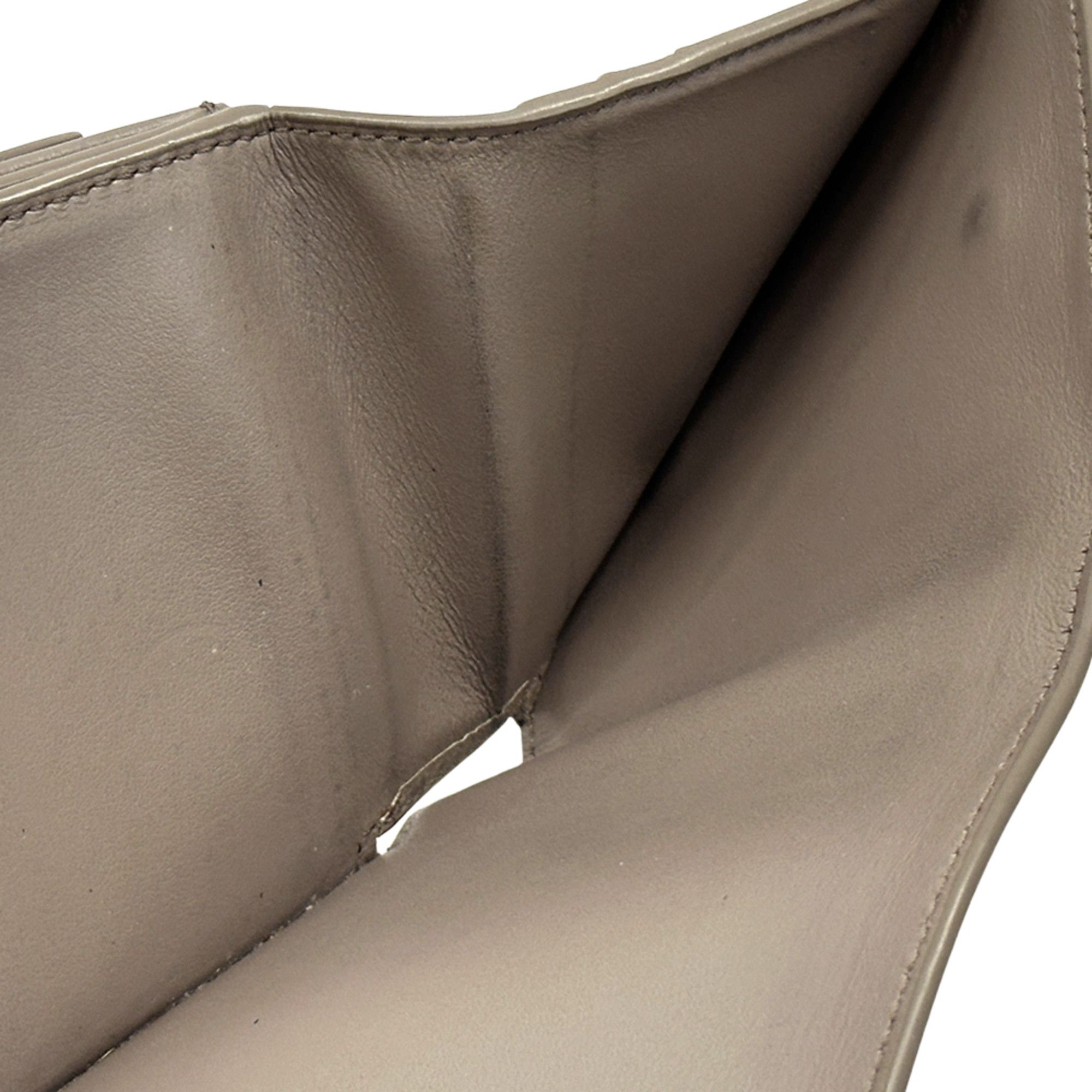 Celine Celine Women's Tri-fold Wallet, Leather, Small Gray, Mini Wallet Size ONE SIZE - 12 Thumbnail