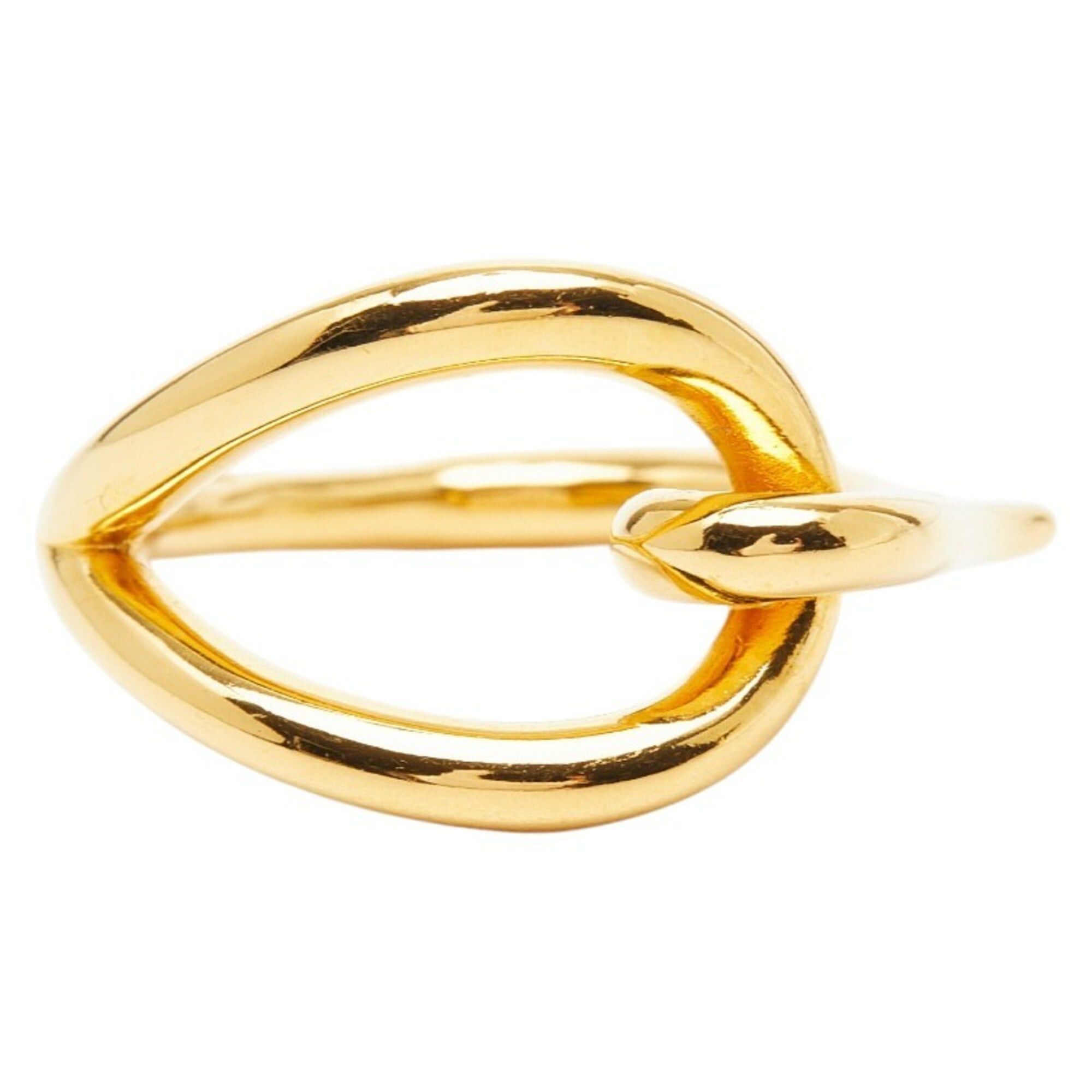 Hermes Hermes Jumbo Scarf Muffler Ring Gold Plated Women's HERMES Size ONE SIZE - 2 Thumbnail