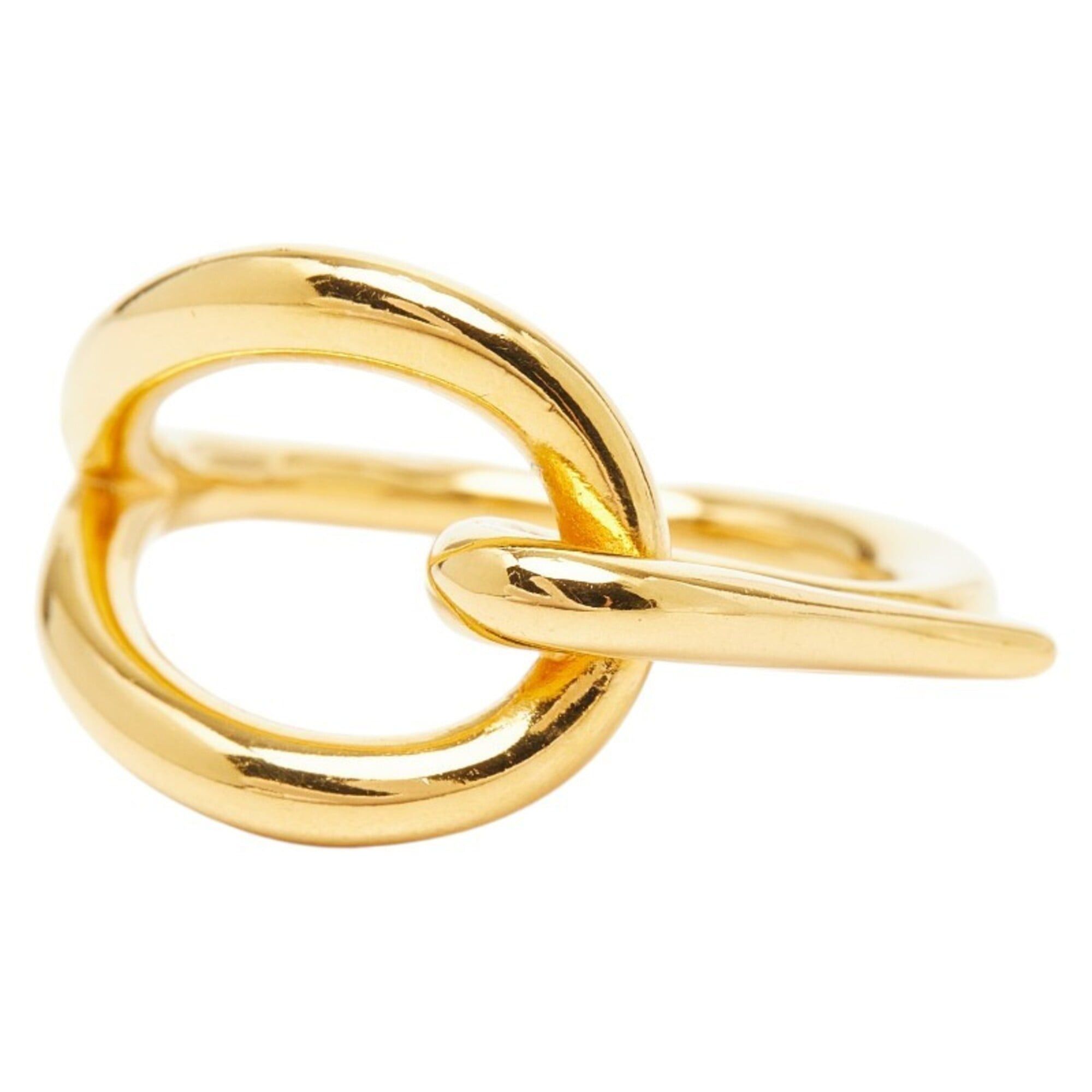 Hermes Hermes Jumbo Scarf Muffler Ring Gold Plated Women's HERMES Size ONE SIZE - 3 Thumbnail