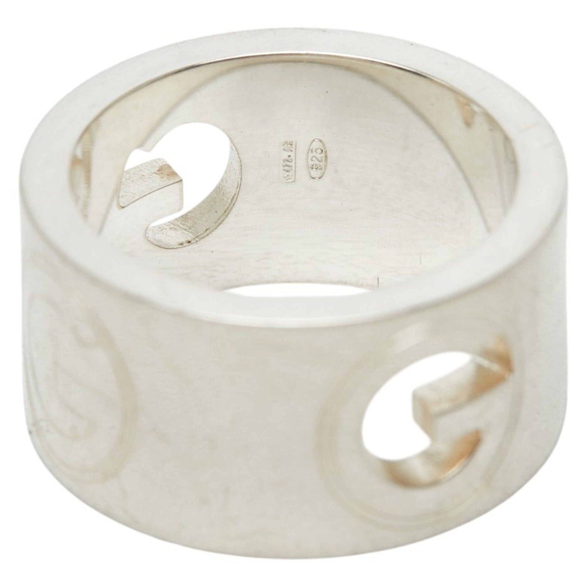 Gucci Gucci G-logo Wide Ring, Size #9, SV925 Silver, Women's GUCCI Size ONE SIZE - 7 Thumbnail