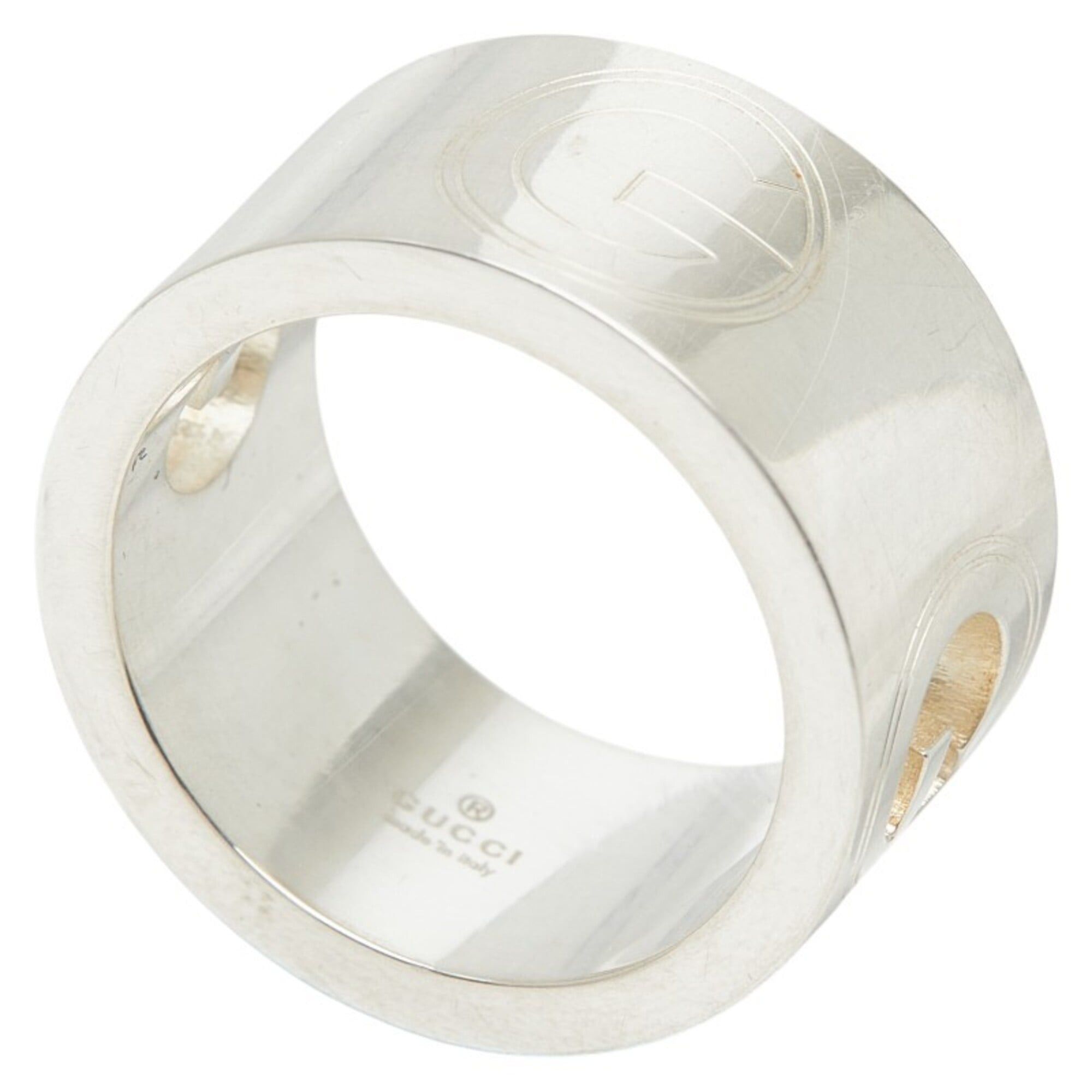 Gucci Gucci G-logo Wide Ring, Size #9, SV925 Silver, Women's GUCCI Size ONE SIZE - 5 Thumbnail