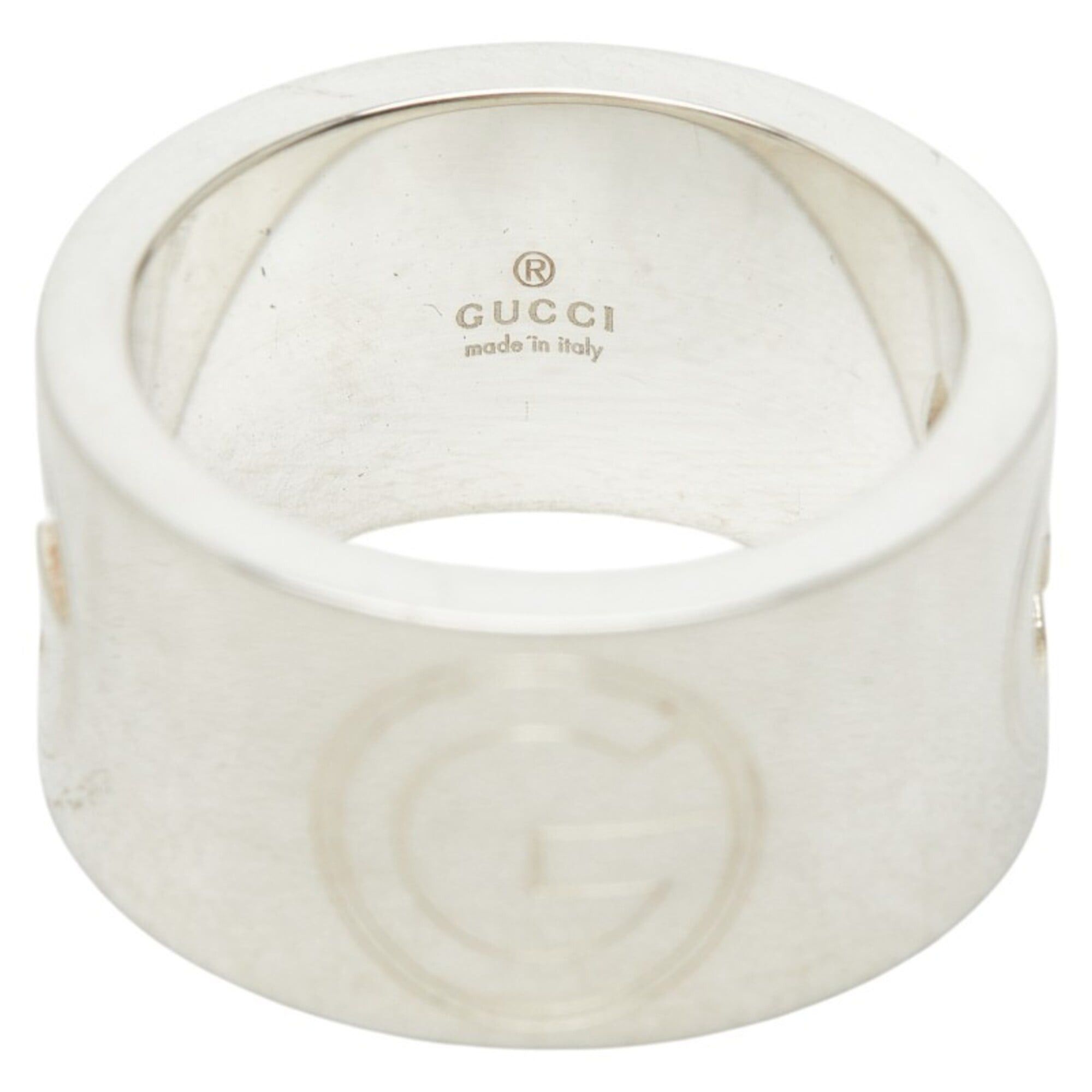 Gucci Gucci G-logo Wide Ring, Size #9, SV925 Silver, Women's GUCCI Size ONE SIZE - 6 Thumbnail
