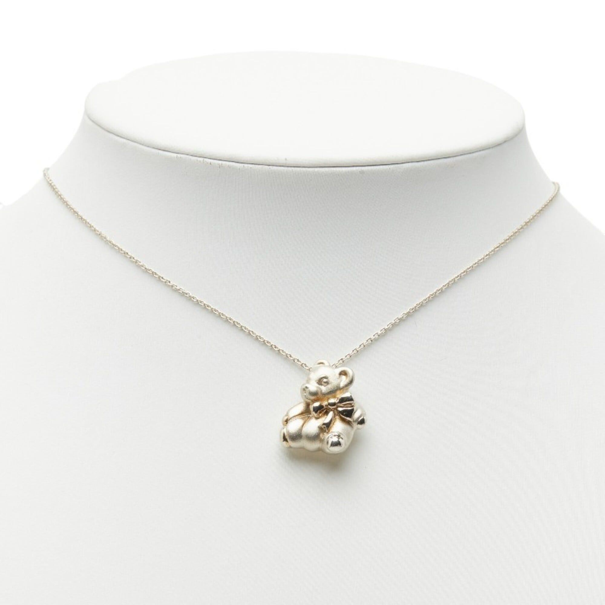 Tiffany & Co. Tiffany & Co. Teddy Bear Pendant Necklace, SV925 Silver, Women's. Size ONE SIZE - 7 Thumbnail