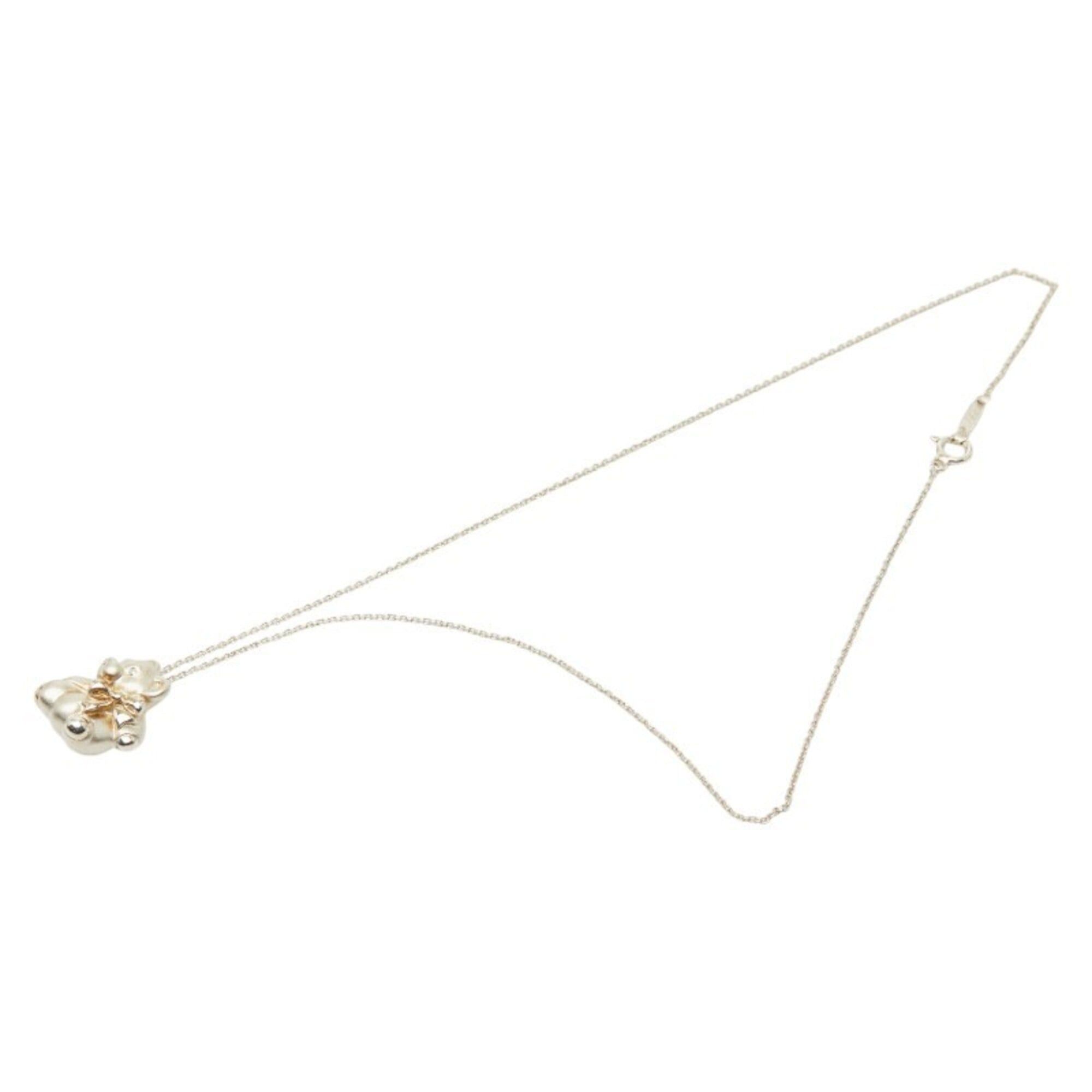 Tiffany & Co. Tiffany & Co. Teddy Bear Pendant Necklace, SV925 Silver, Women's. Size ONE SIZE - 4 Thumbnail