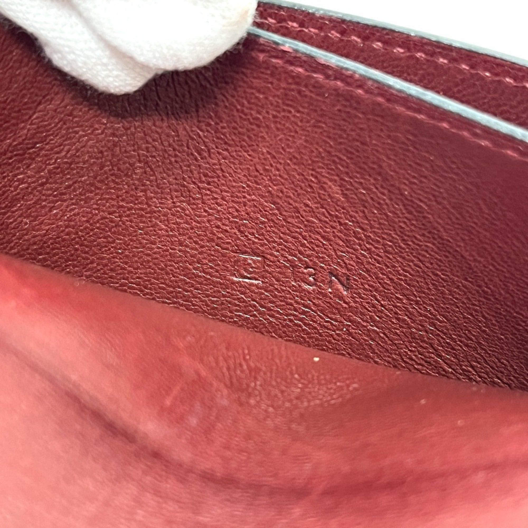 Hermes Hermes Sellier Business Card Holder, Leather, Women's, Rouge H, Silver Hardware Size ONE SIZE - 10 Thumbnail