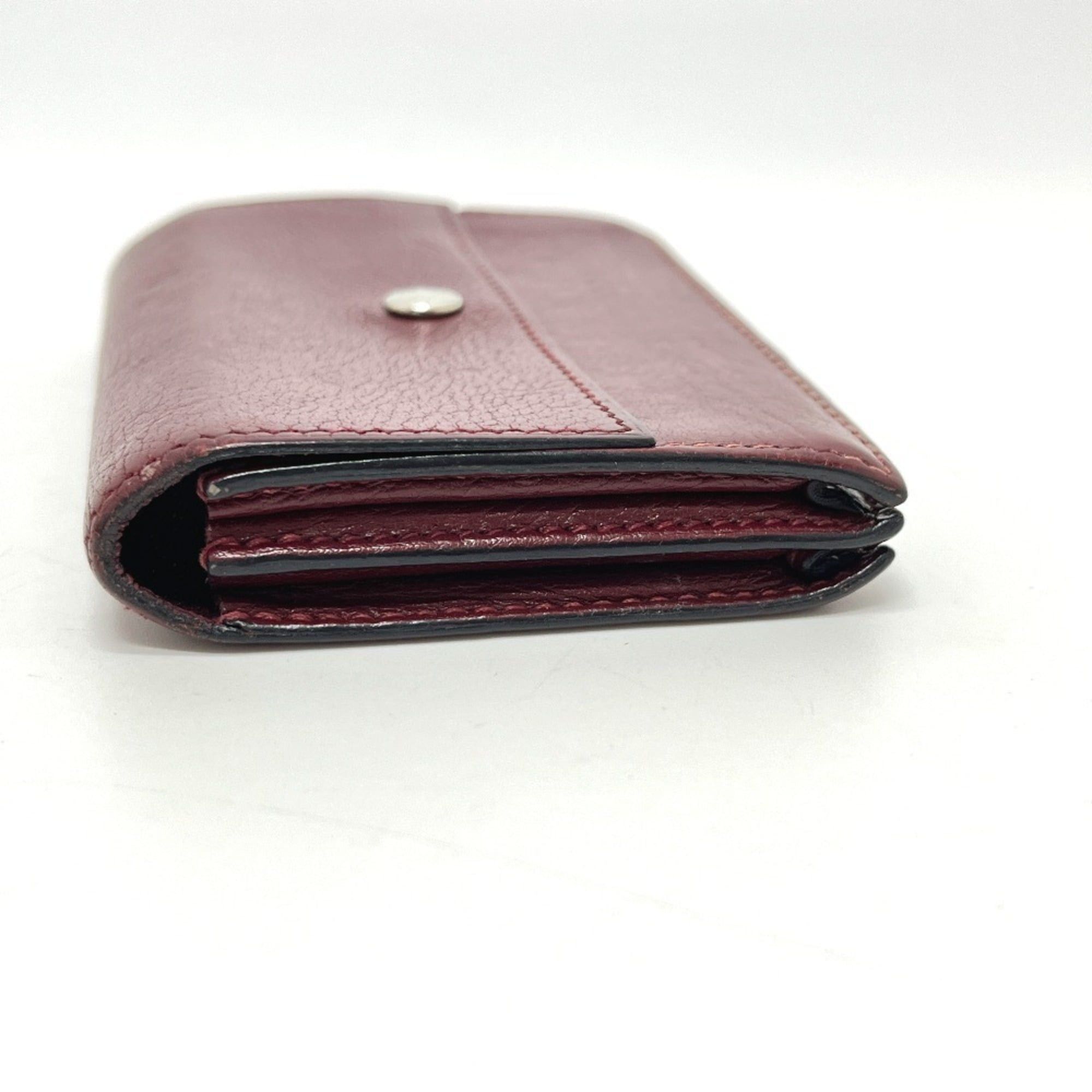 Hermes Hermes Sellier Business Card Holder, Leather, Women's, Rouge H, Silver Hardware Size ONE SIZE - 3 Thumbnail