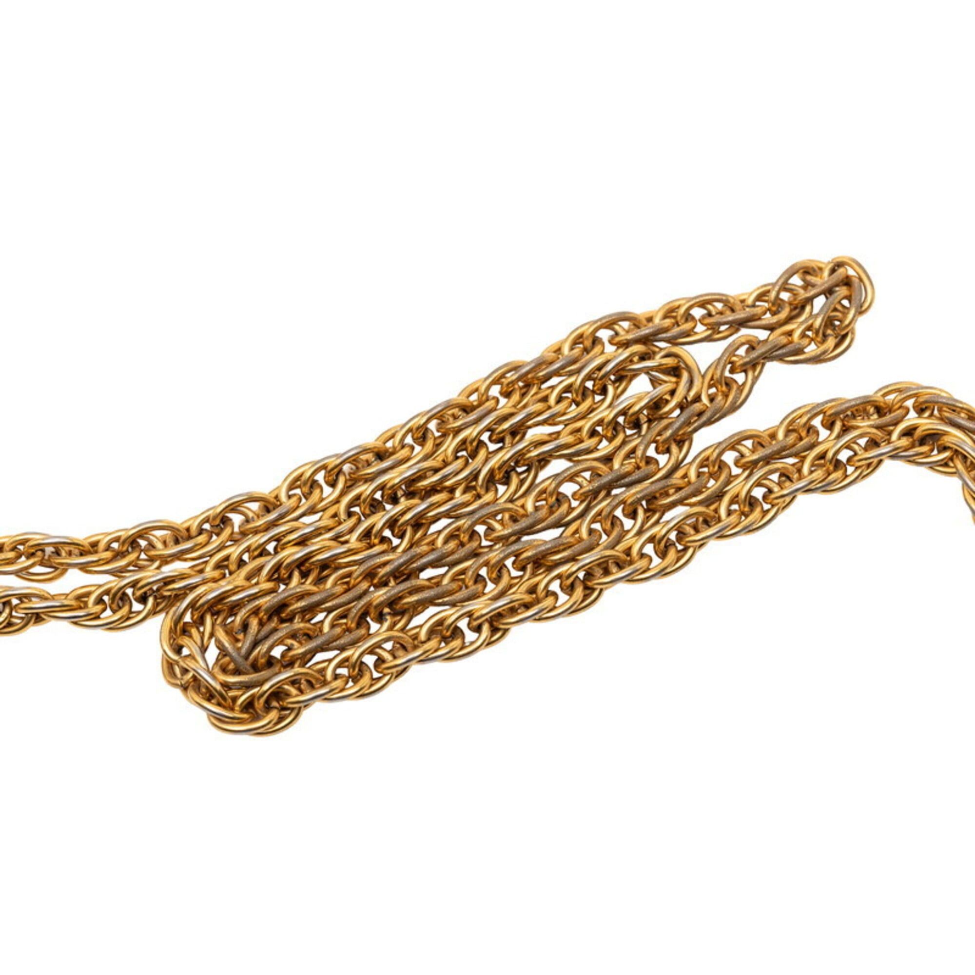 Chanel Chanel Coco Mark Long Necklace, Gold Plated, Women's CHANEL Size ONE SIZE - 4 Thumbnail