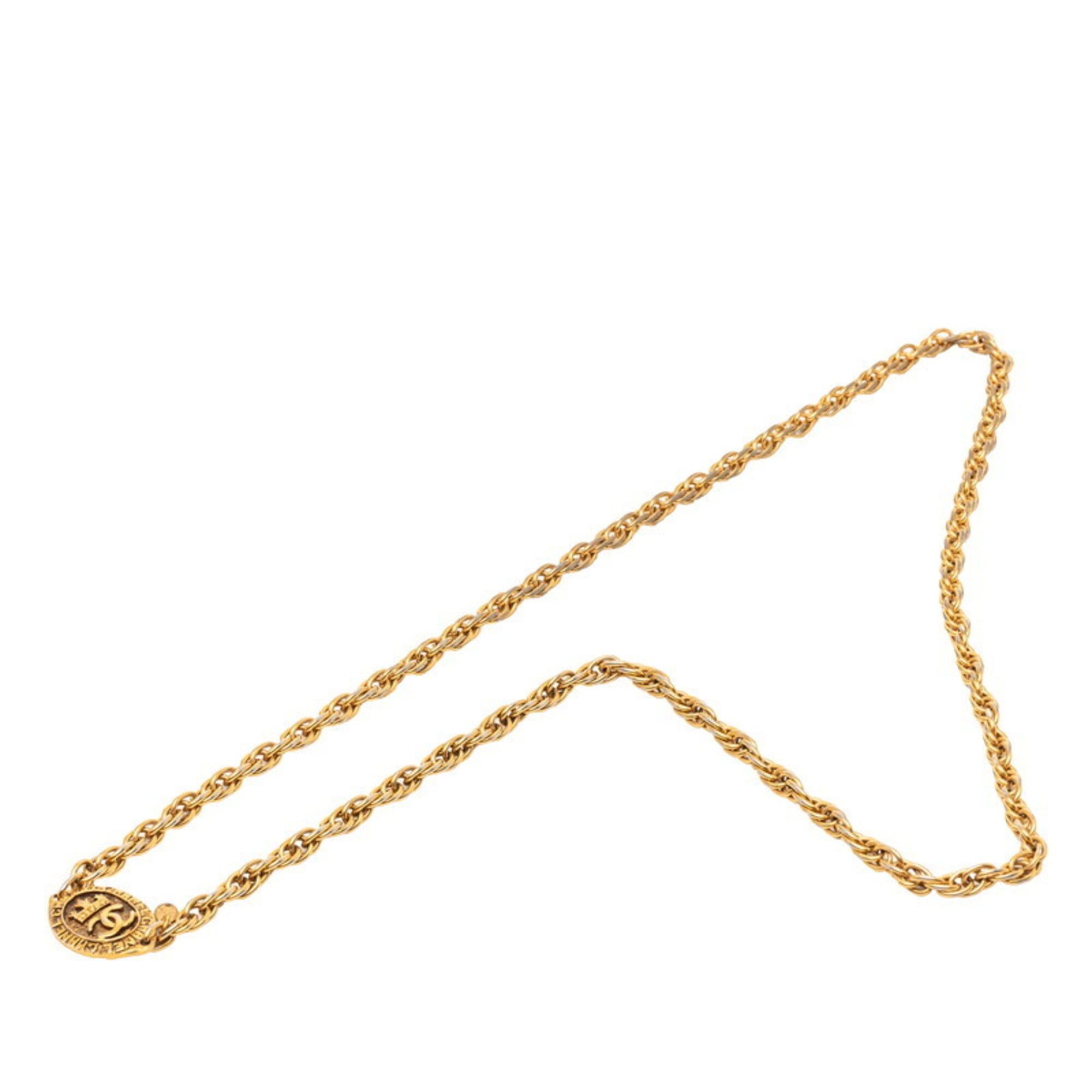Chanel Chanel Coco Mark Long Necklace, Gold Plated, Women's CHANEL Size ONE SIZE - 3 Thumbnail