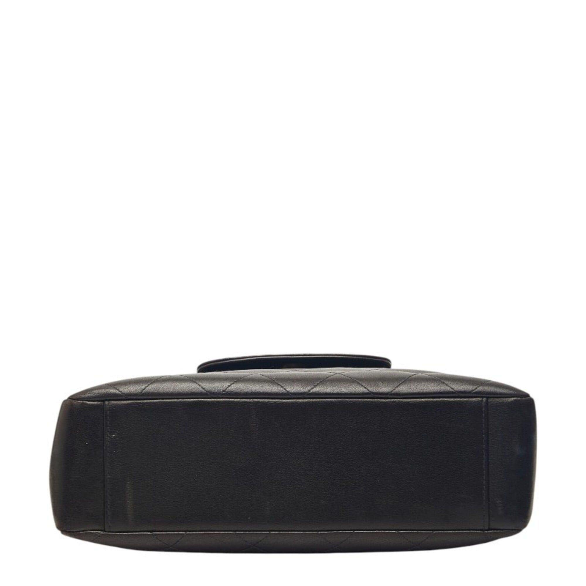 Chanel Chanel Matelassé Coco Mark Chain Handbag, Black Lambskin, Women's CHANEL Size ONE SIZE - 3 Thumbnail
