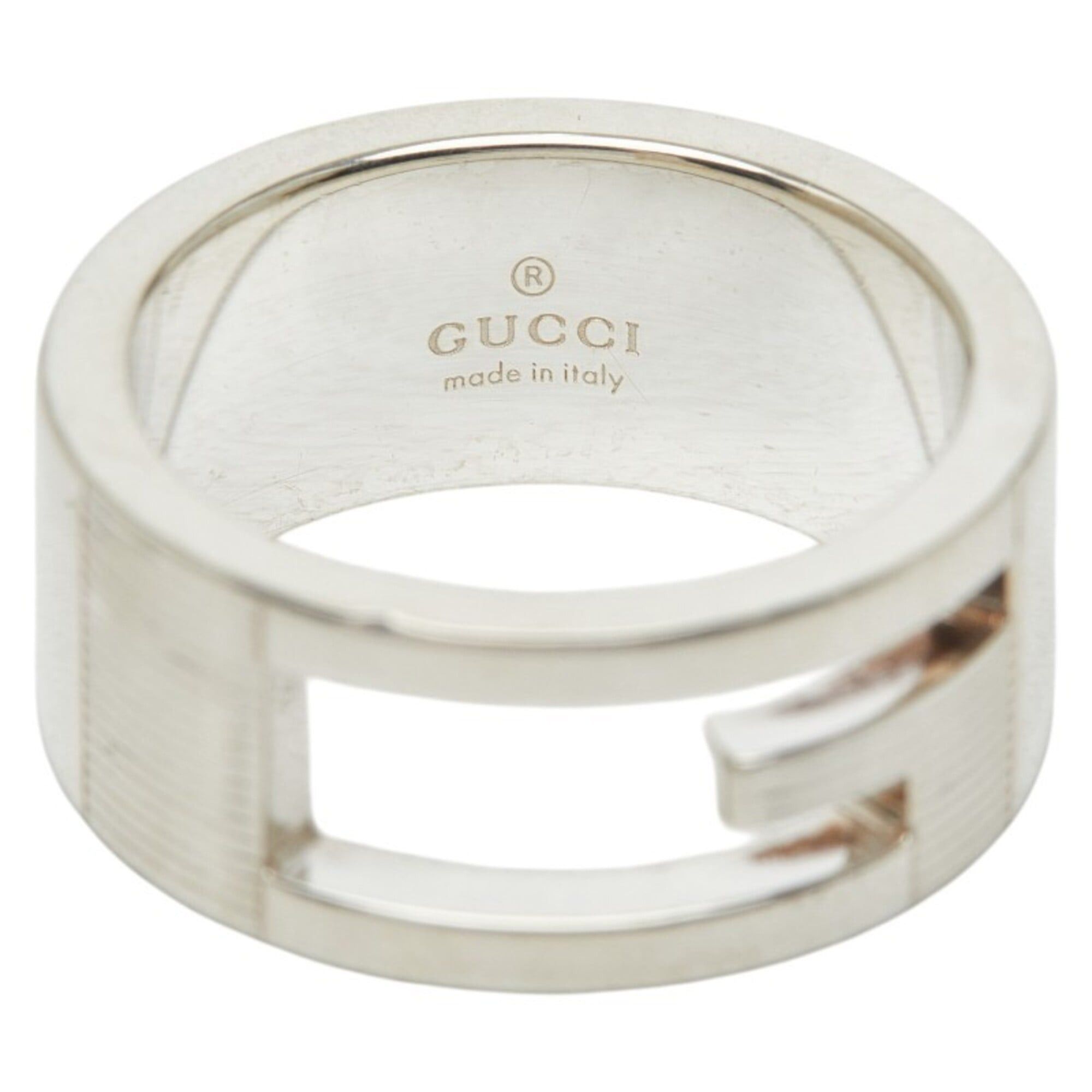 Gucci Gucci Branded G Ring, Size #9, SV925 Silver, Women's, GUCCI Size ONE SIZE - 6 Thumbnail