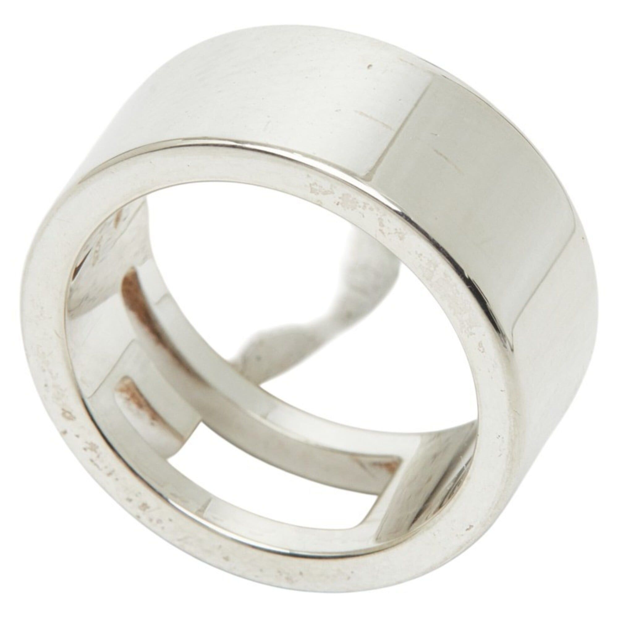 Gucci Gucci Branded G Ring, Size #9, SV925 Silver, Women's, GUCCI Size ONE SIZE - 5 Thumbnail