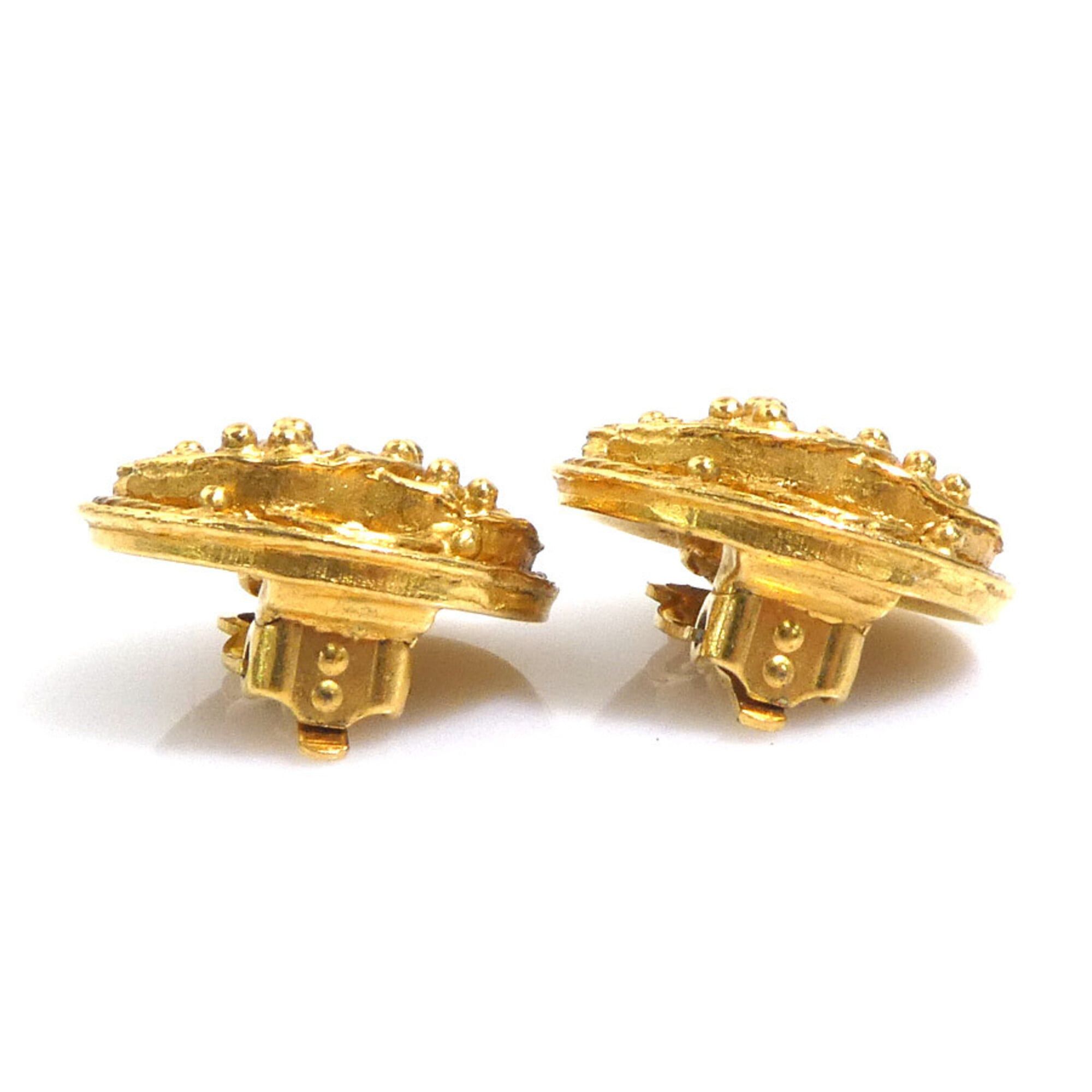 Chanel Chanel earrings, Coco Mark design, metal, gold, women's, free shipping, e61709a Size ONE SIZE - 7 Thumbnail