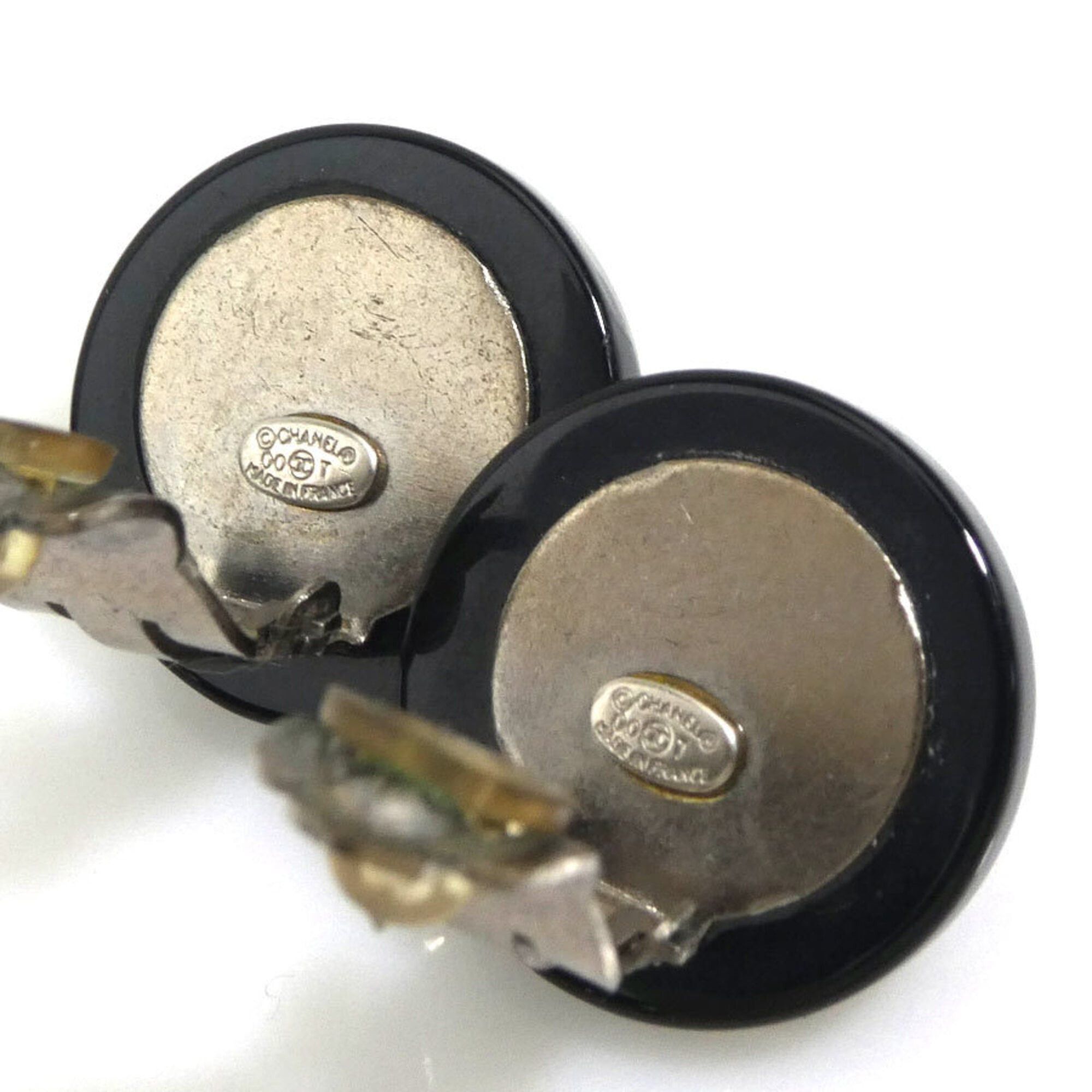 Chanel Chanel earrings, resin and metal, clear, black, silver, for women. Free shipping. e61711a Size ONE SIZE - 7 Thumbnail