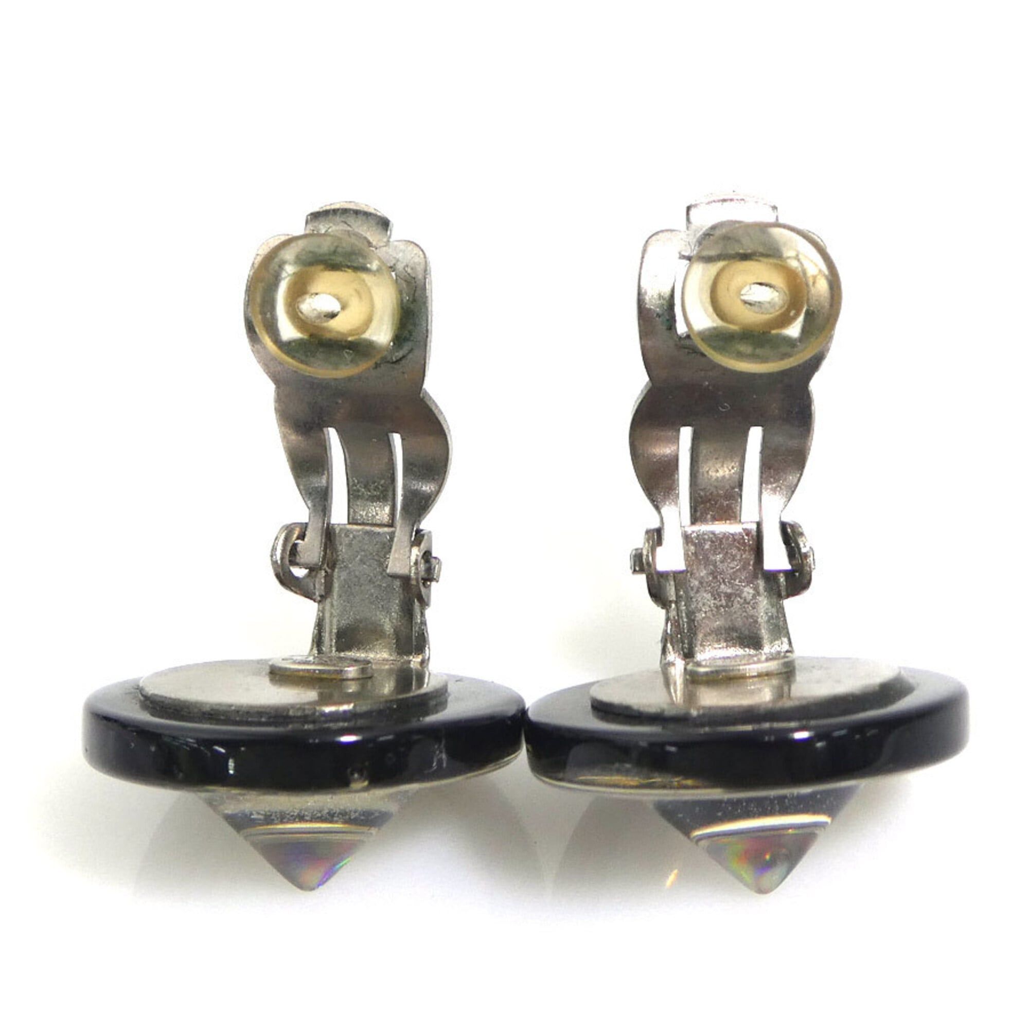 Chanel Chanel earrings, resin and metal, clear, black, silver, for women. Free shipping. e61711a Size ONE SIZE - 5 Thumbnail