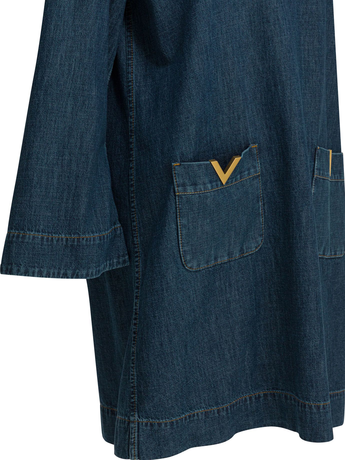Valentino Short Denim Dress Size M / US 6-8 / IT 42-44 - 4 Thumbnail