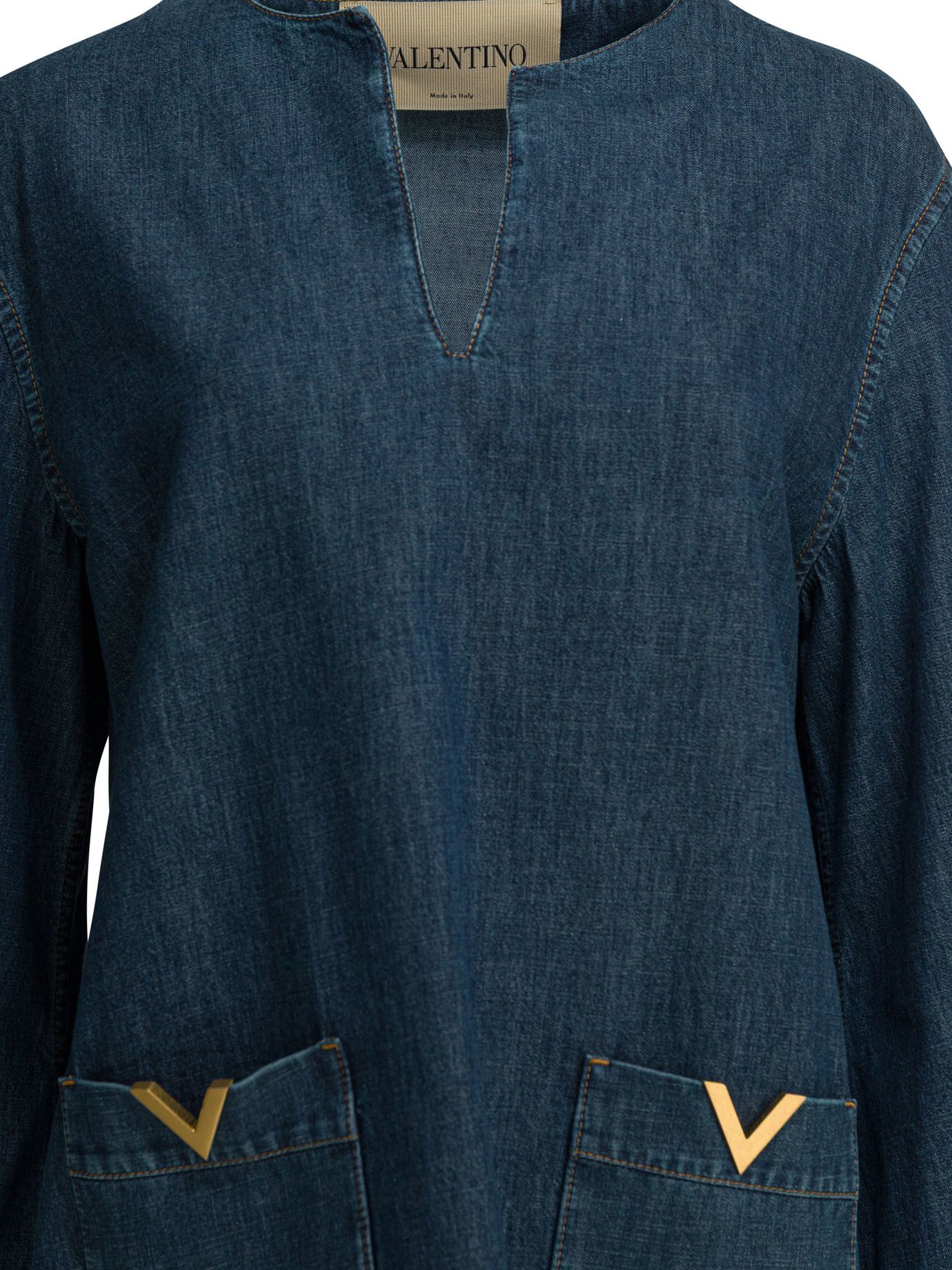 Valentino Short Denim Dress Size M / US 6-8 / IT 42-44 - 3 Thumbnail