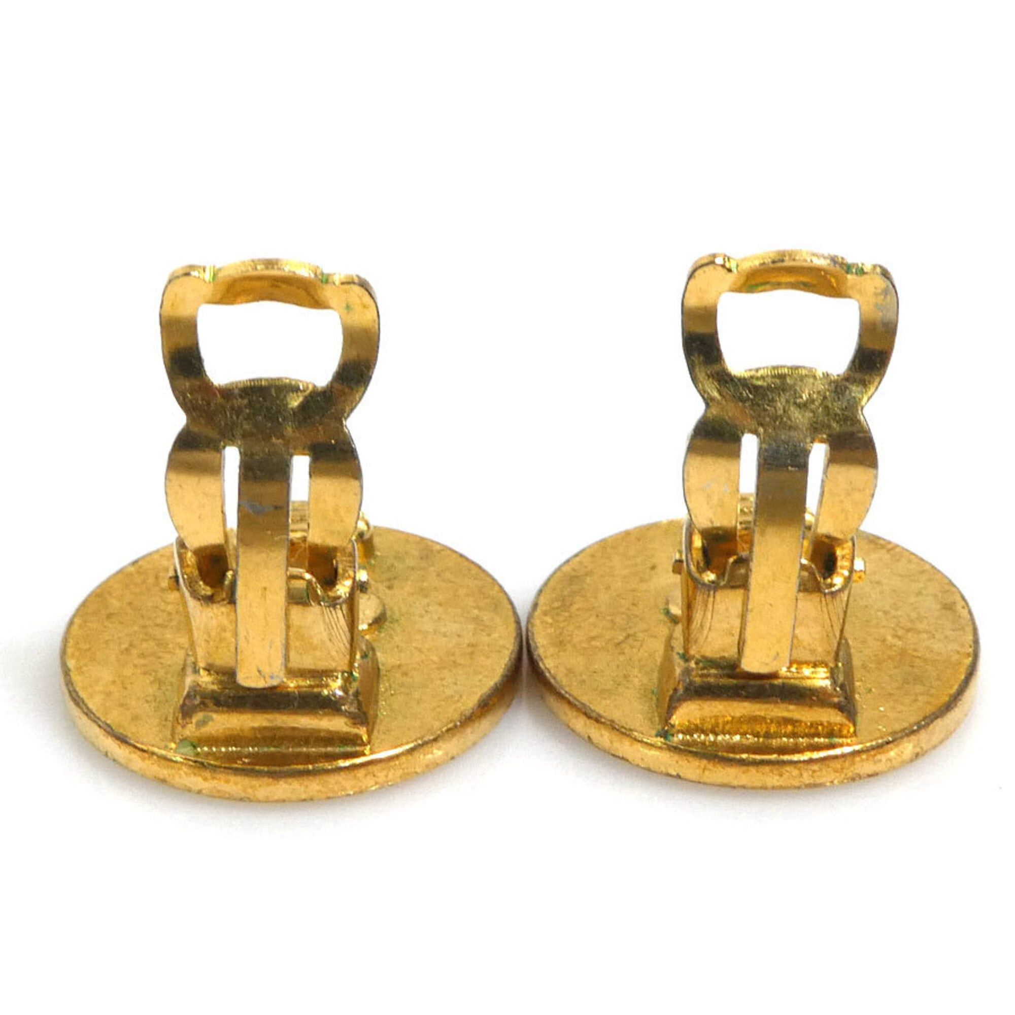 Chanel Chanel Clover Metal Earrings, Gold, Women's, Free Shipping e61710i Size ONE SIZE - 6 Thumbnail