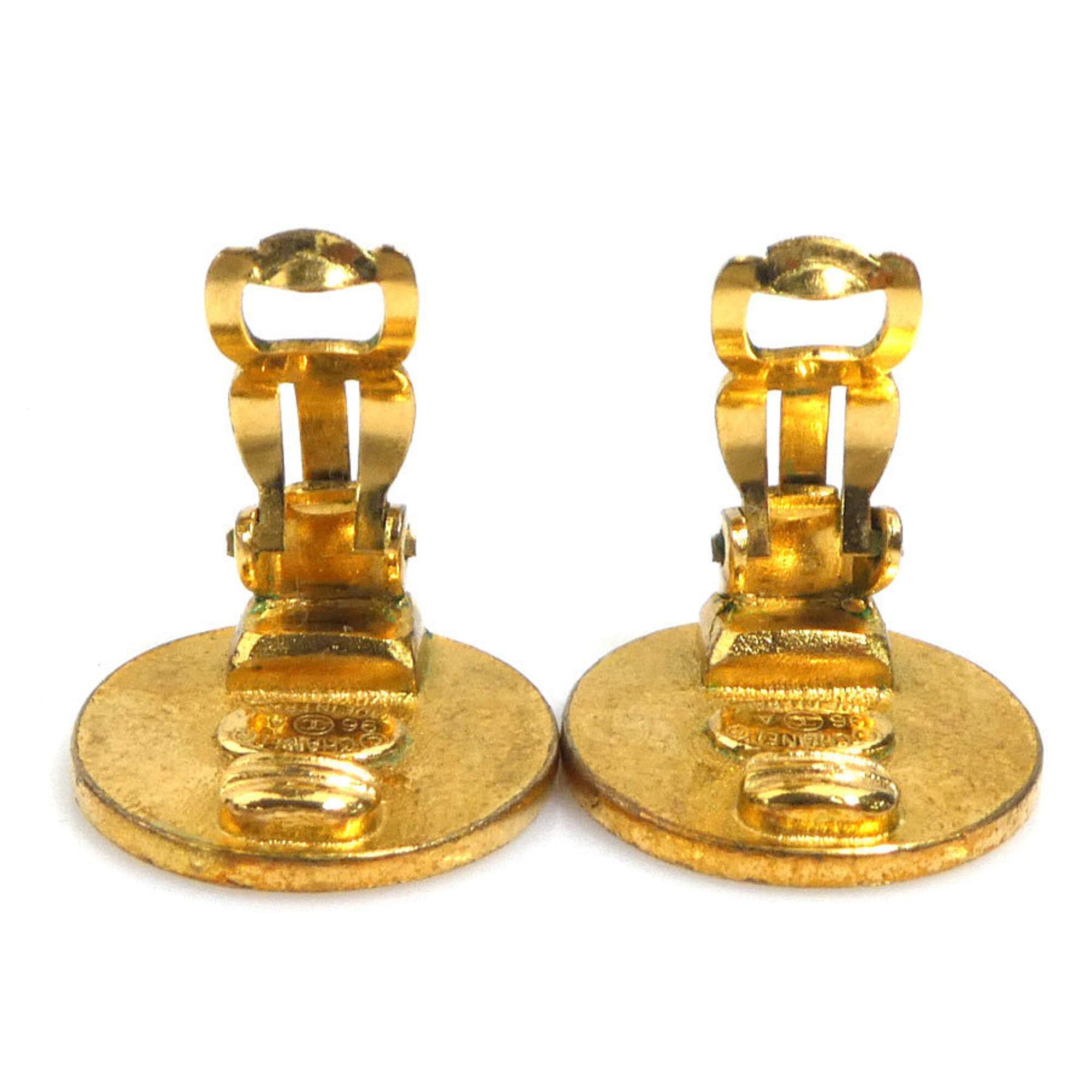 Chanel Chanel Clover Metal Earrings, Gold, Women's, Free Shipping e61710i Size ONE SIZE - 5 Thumbnail