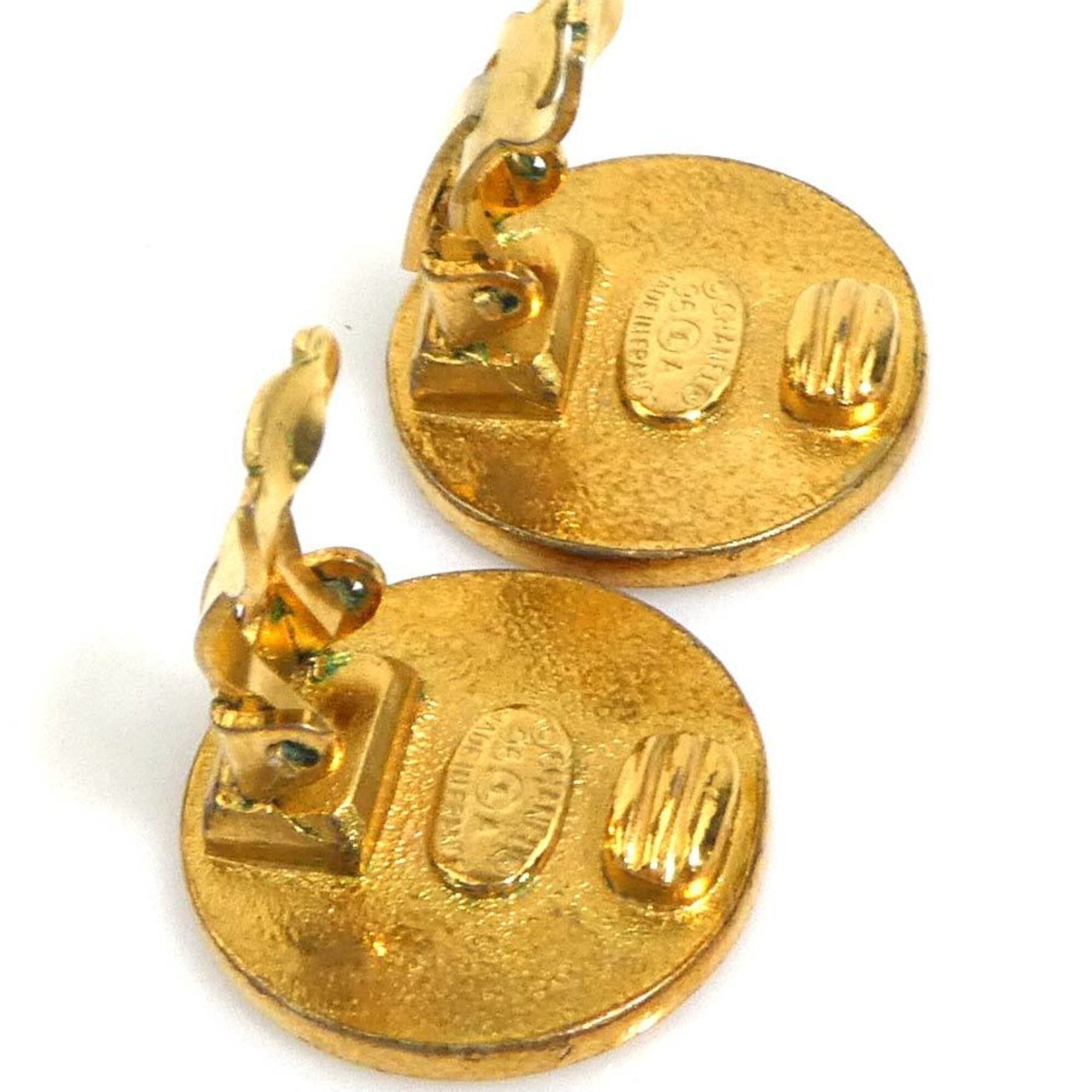 Chanel Chanel Clover Metal Earrings, Gold, Women's, Free Shipping e61710i Size ONE SIZE - 8 Thumbnail