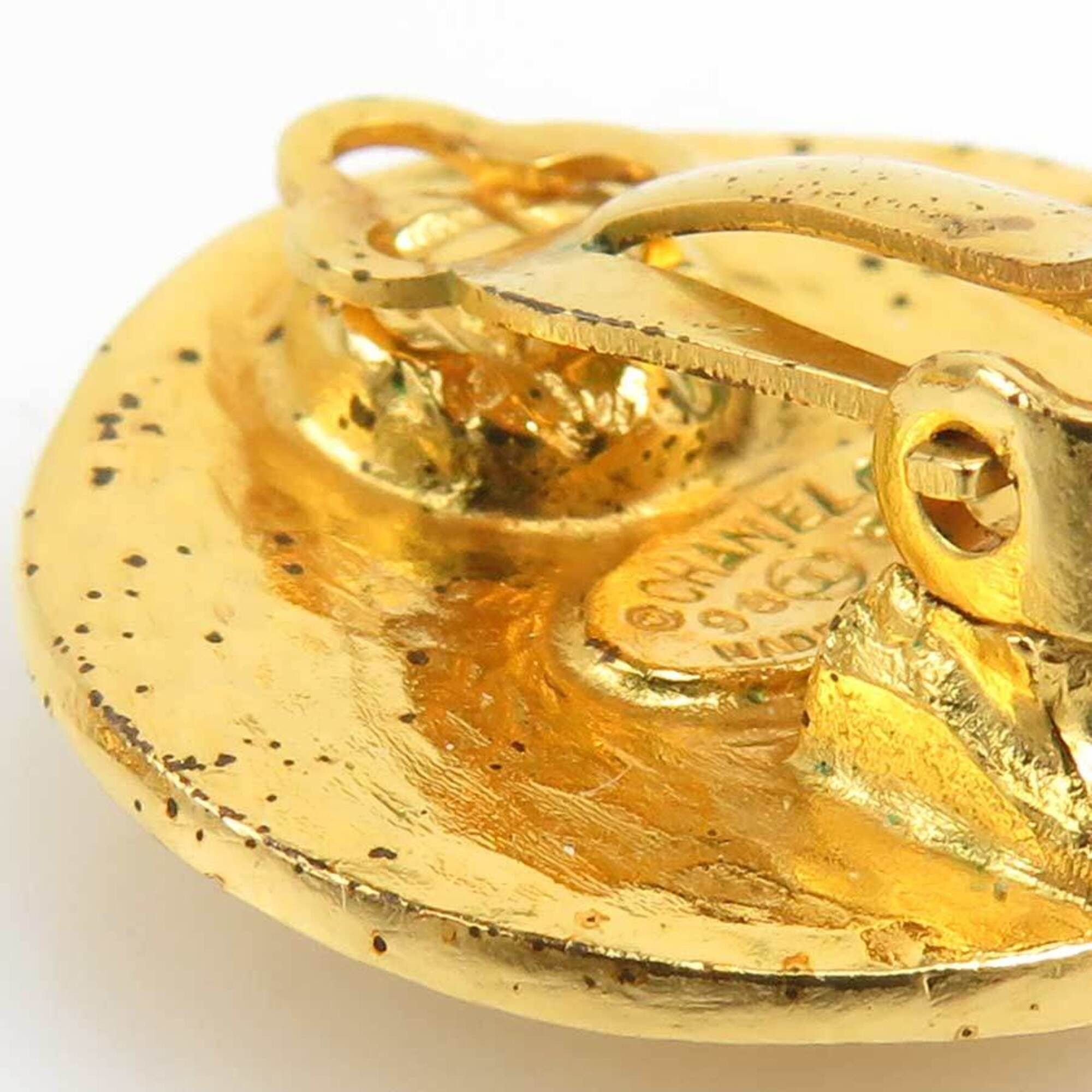 Chanel Chanel earrings, Coco Mark design, metal, gold, women's, free shipping, e61707i Size ONE SIZE - 10 Thumbnail