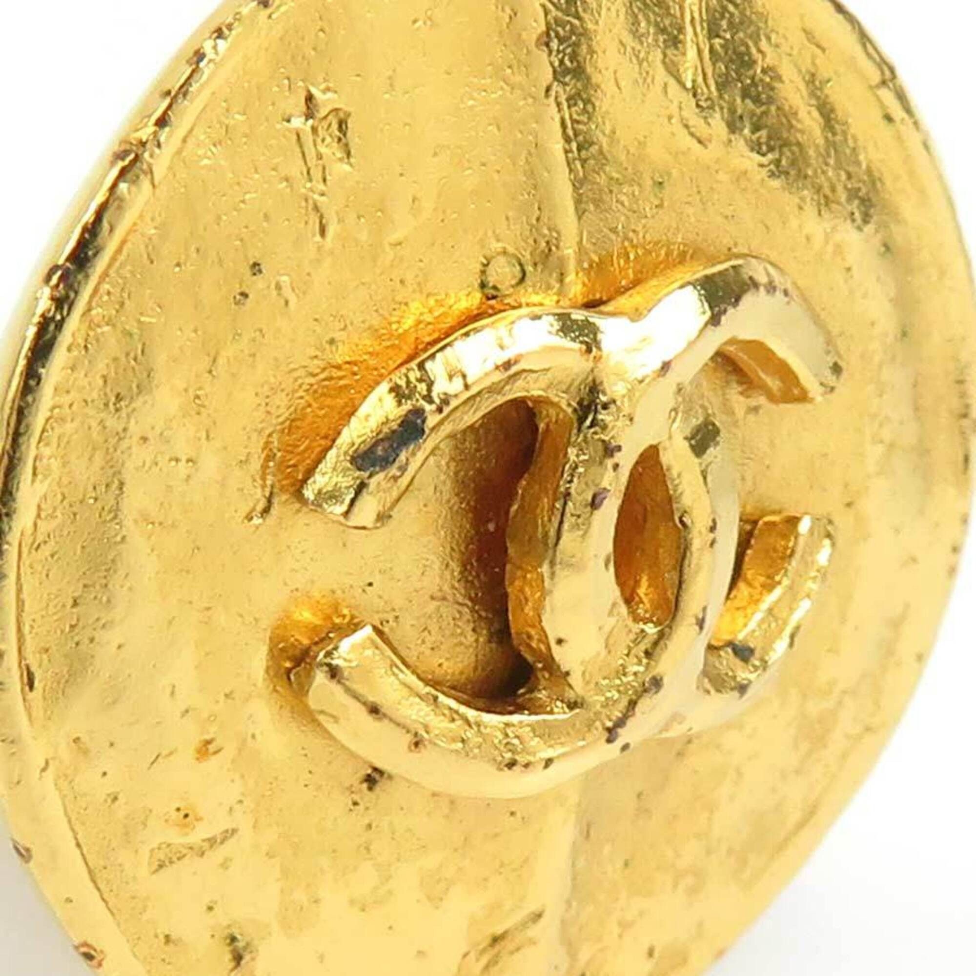 Chanel Chanel earrings, Coco Mark design, metal, gold, women's, free shipping, e61707i Size ONE SIZE - 9 Thumbnail