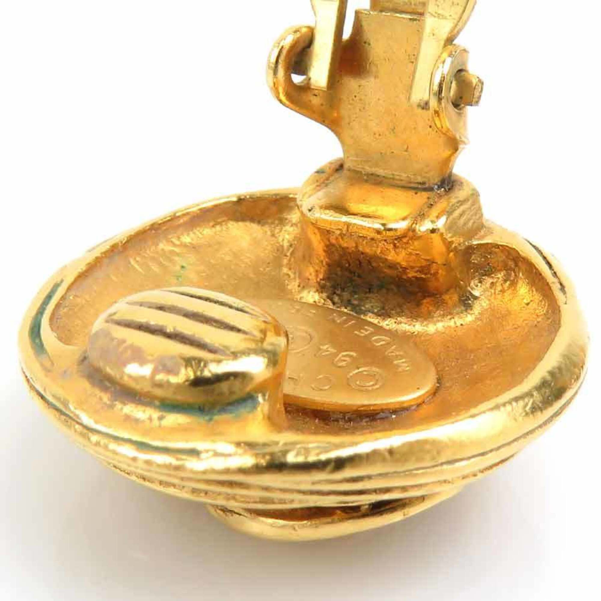 Chanel Chanel earrings, Coco Mark design, metal, gold, women's, free shipping, e61708j Size ONE SIZE - 13 Thumbnail