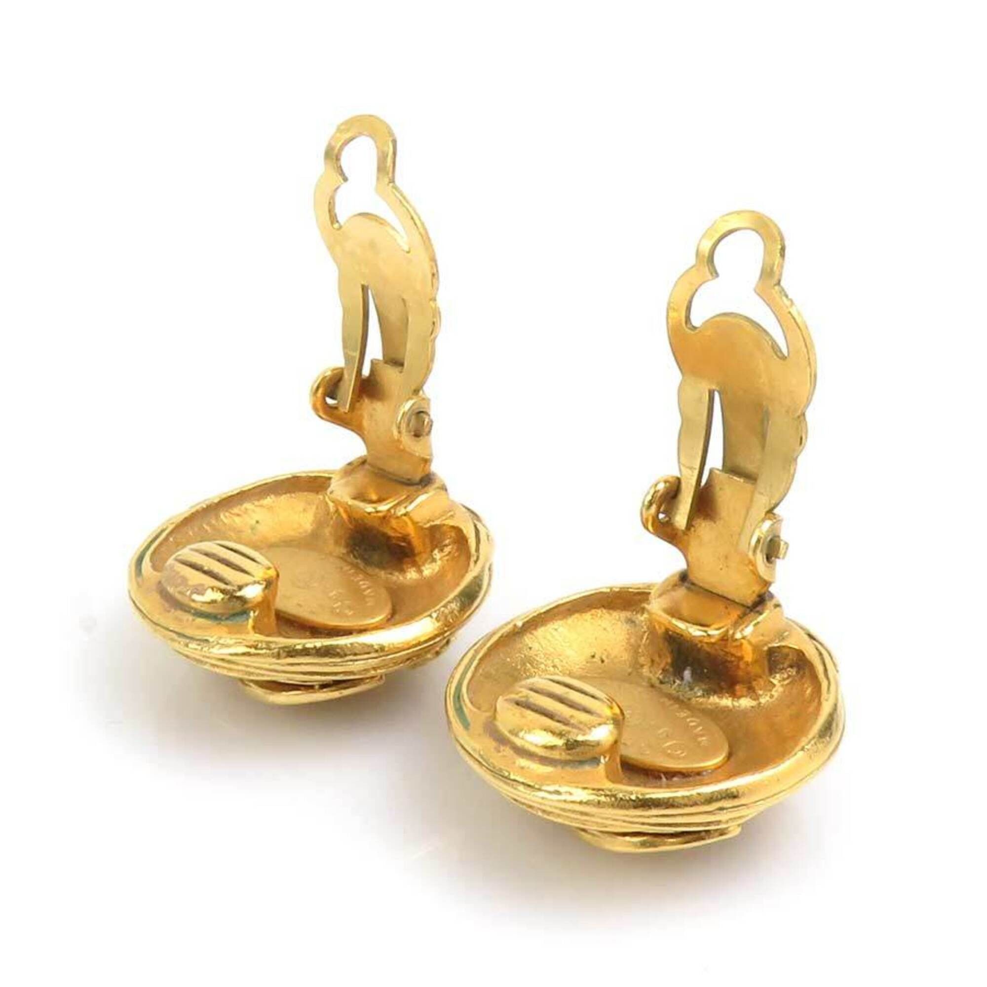 Chanel Chanel earrings, Coco Mark design, metal, gold, women's, free shipping, e61708j Size ONE SIZE - 7 Thumbnail
