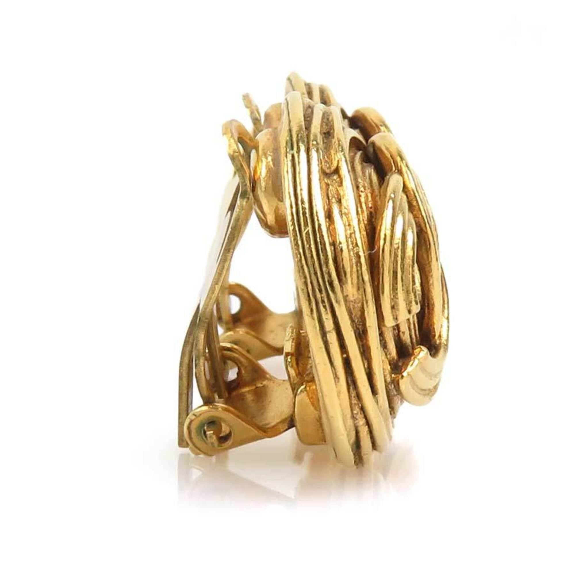 Chanel Chanel earrings, Coco Mark design, metal, gold, women's, free shipping, e61708j Size ONE SIZE - 2 Thumbnail