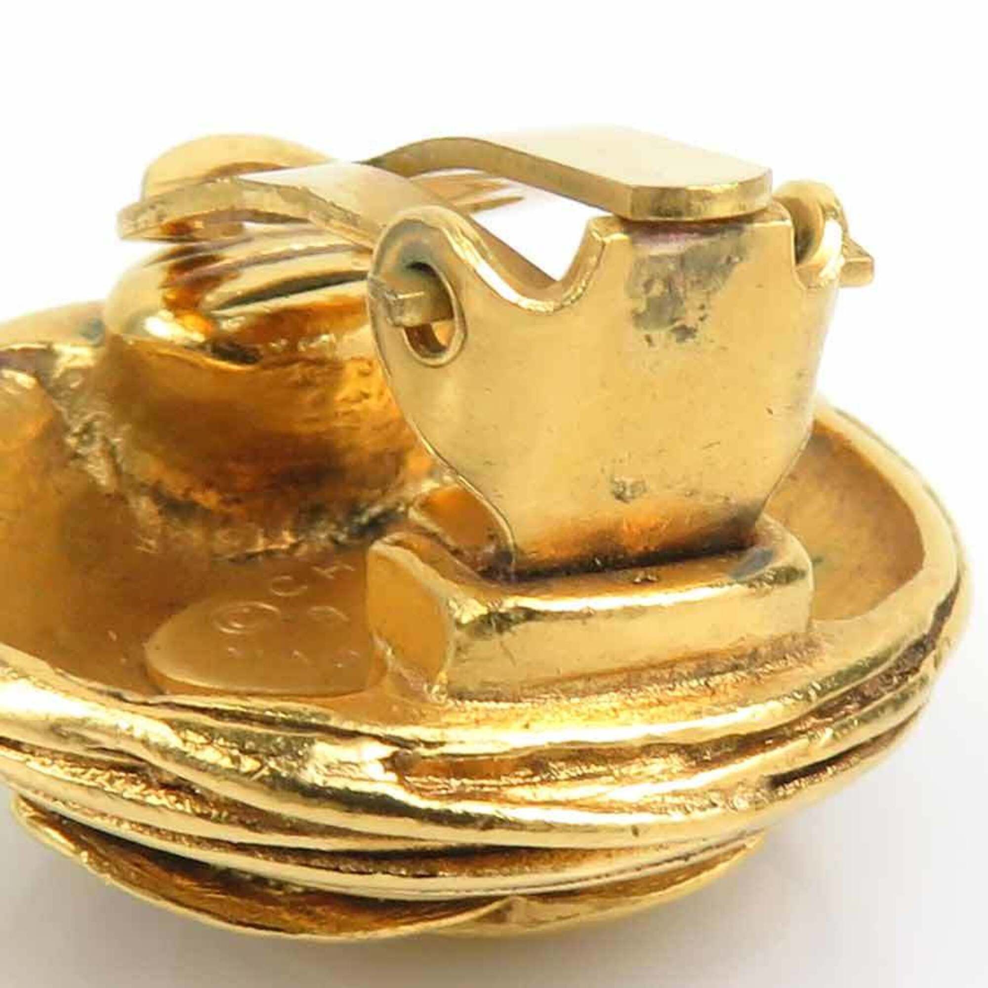 Chanel Chanel earrings, Coco Mark design, metal, gold, women's, free shipping, e61708j Size ONE SIZE - 10 Thumbnail