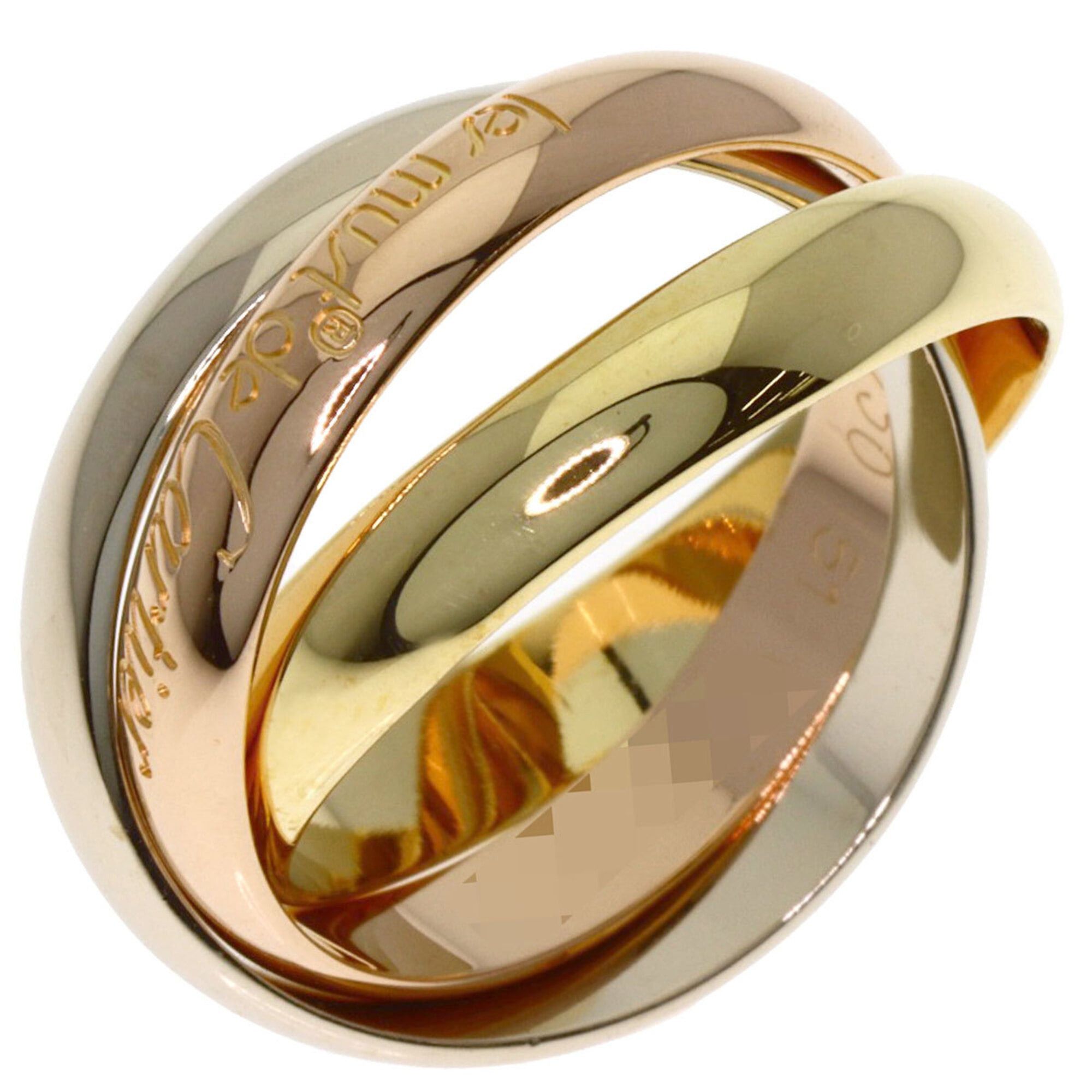 Cartier Cartier Trinity #51 Ring, 18K Yellow Gold/18K Pink White Gold, Women's, CARTIER Size ONE SIZE - 2 Thumbnail