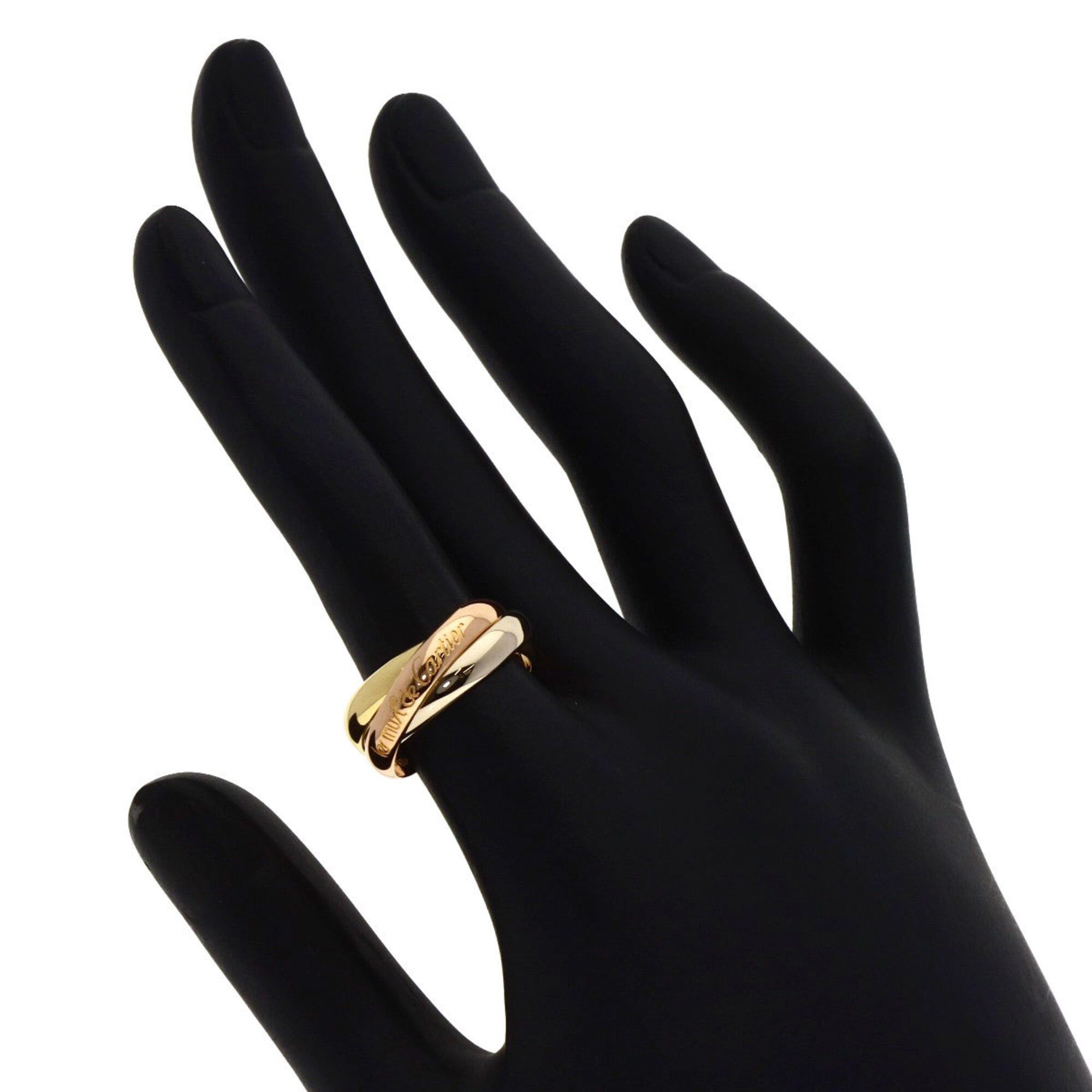 Cartier Cartier Trinity #51 Ring, 18K Yellow Gold/18K Pink White Gold, Women's, CARTIER Size ONE SIZE - 4 Thumbnail
