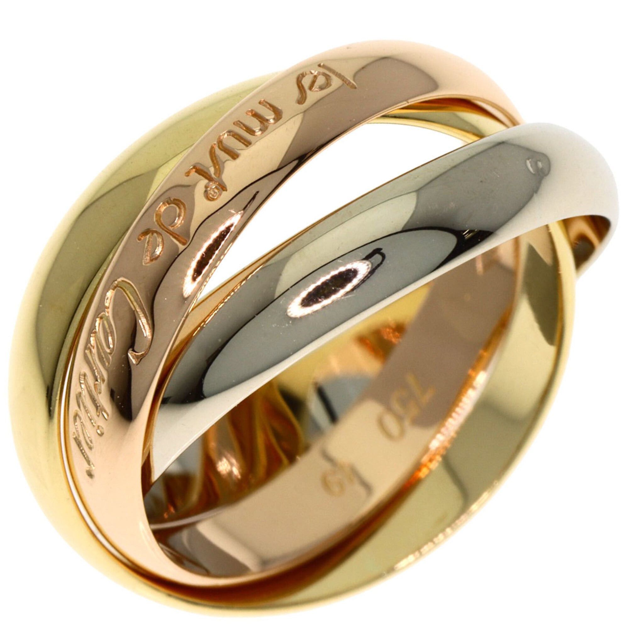 Cartier Cartier Trinity #49 Ring, 18K Yellow Gold/18K Pink White Gold, Women's. Size ONE SIZE - 2 Thumbnail