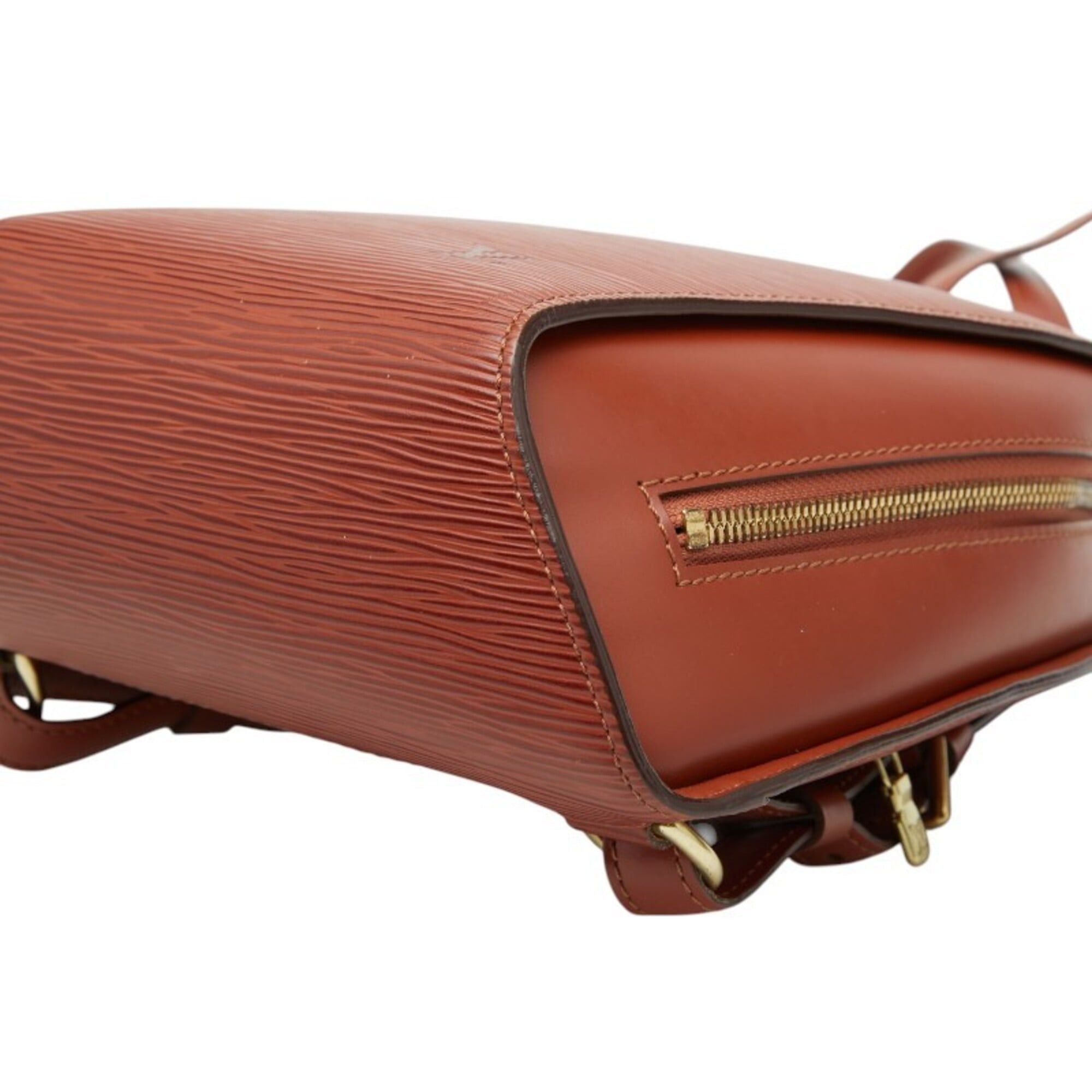 Louis Vuitton Louis Vuitton Epi Mabillon Backpack M52233 Kenya Brown Leather Women's LOUIS VUITTON Size ONE SIZE - 4 Thumbnail