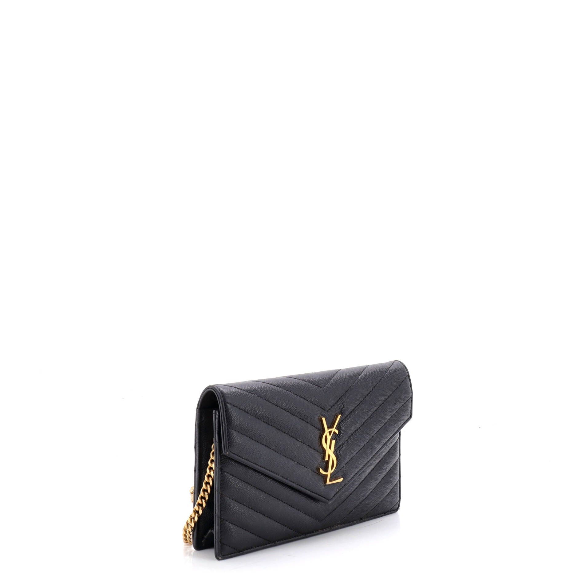 Saint Laurent Paris Classic Monogram Wallet on Chain Size ONE SIZE - 2 Thumbnail