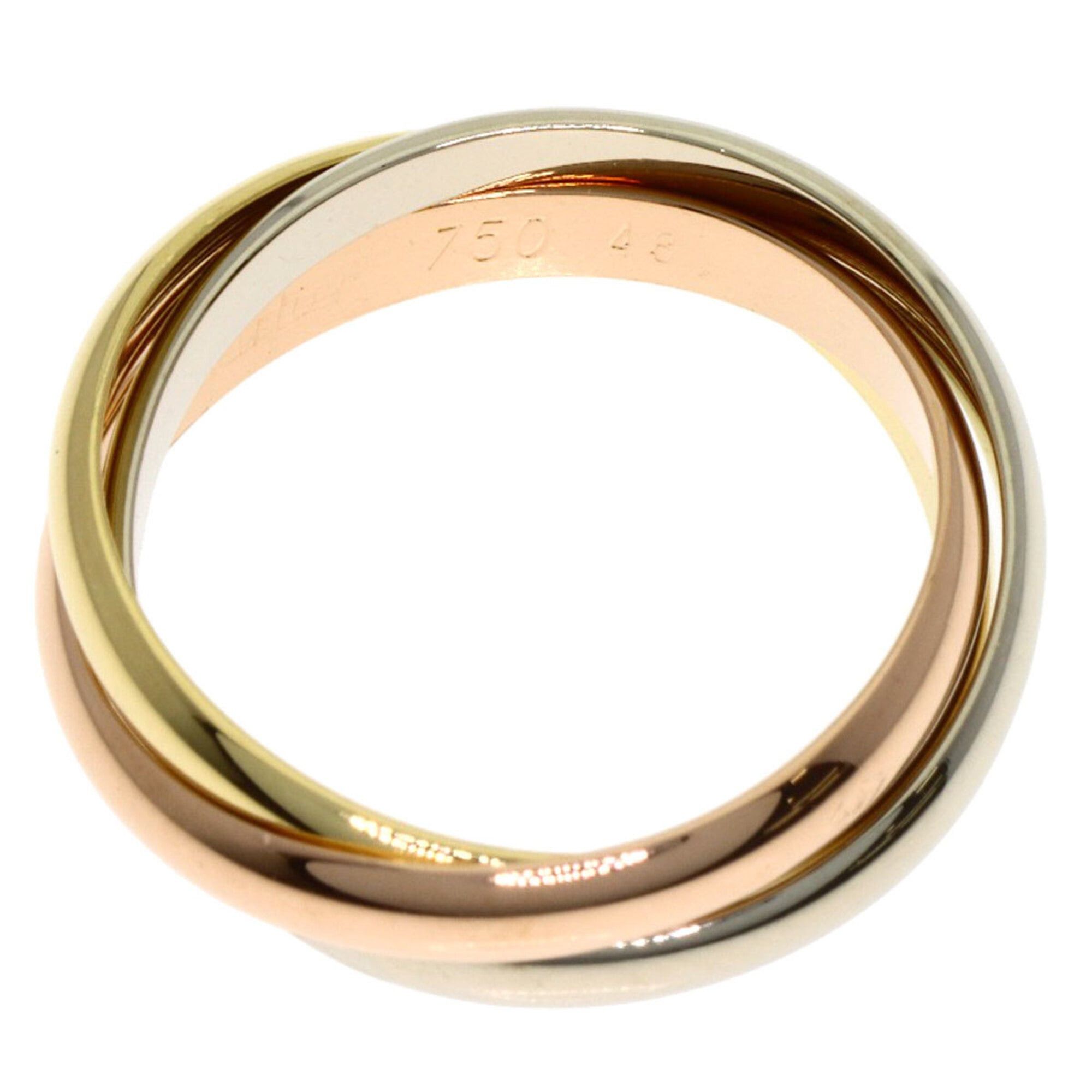 Cartier Cartier Trinity SM #48 Ring, 18K Yellow Gold/18K Pink White Gold, Women's. Size ONE SIZE - 3 Thumbnail